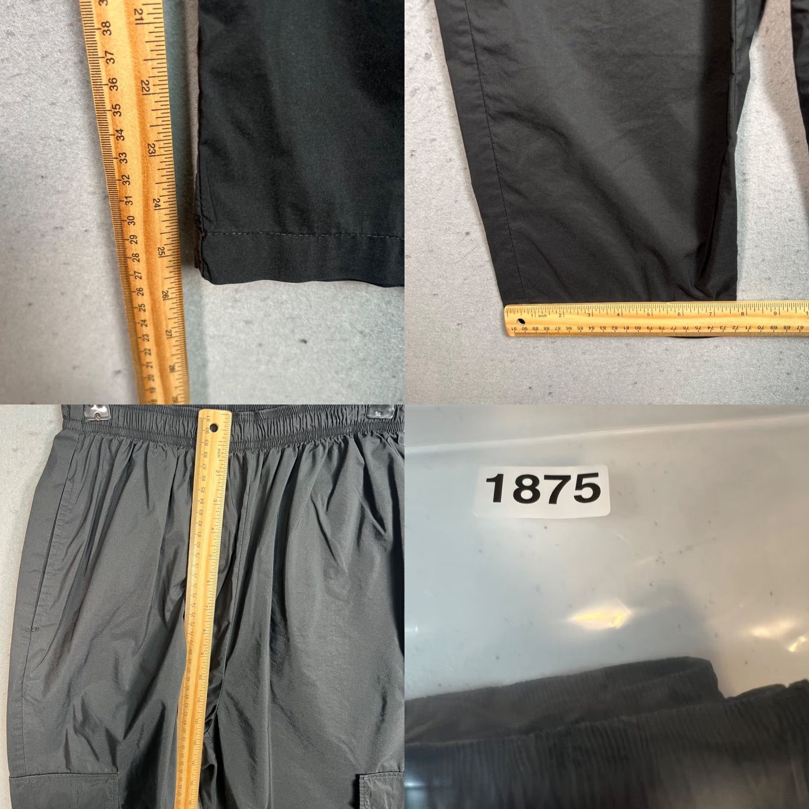 Vintage Mijeong Park Black Cargo Straight Leg Pants Womens XS Cotton Blend Size 26" / US 2 / IT 38 - 8 Thumbnail