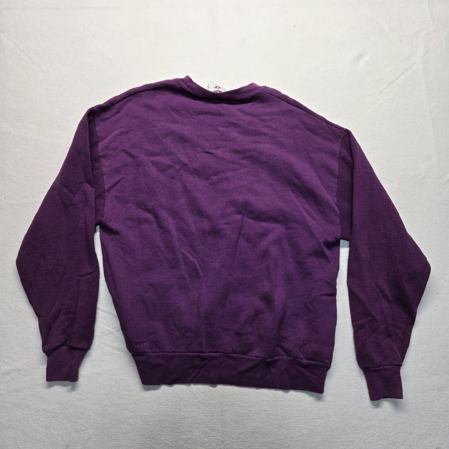 Jerzees VINTAGE JERZEES Purple Sweatshirt Psalm 28:7 Christ is My Strength Adult Large Mens Size US L / EU 52-54 / 3 - 7 Thumbnail