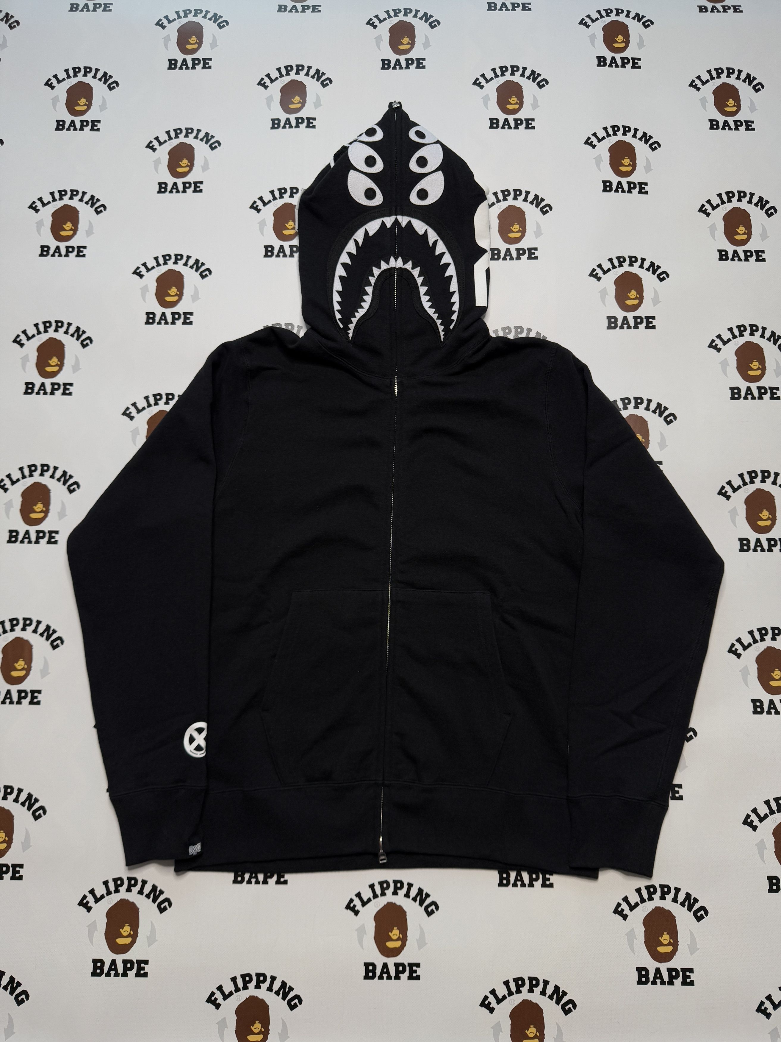 Bape BAPE X BOUNTY HUNTER MAD SHARK FULL ZIP HOODIE Grailed