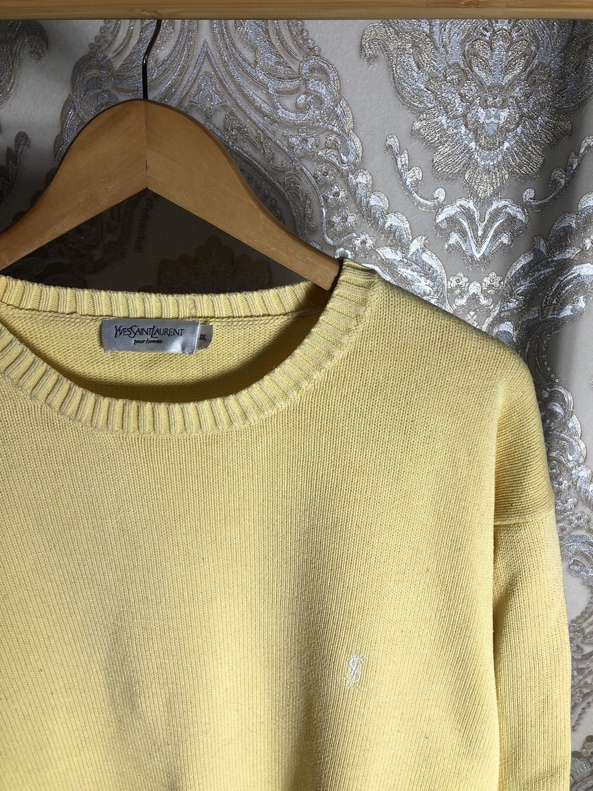 Saint Laurent Paris × Vintage VERY RARE YVES SAINT LAURENT SWEATER KNIT DESIGNER Y2K 90s Size US XXL / EU 58 / 5 - 3 Thumbnail