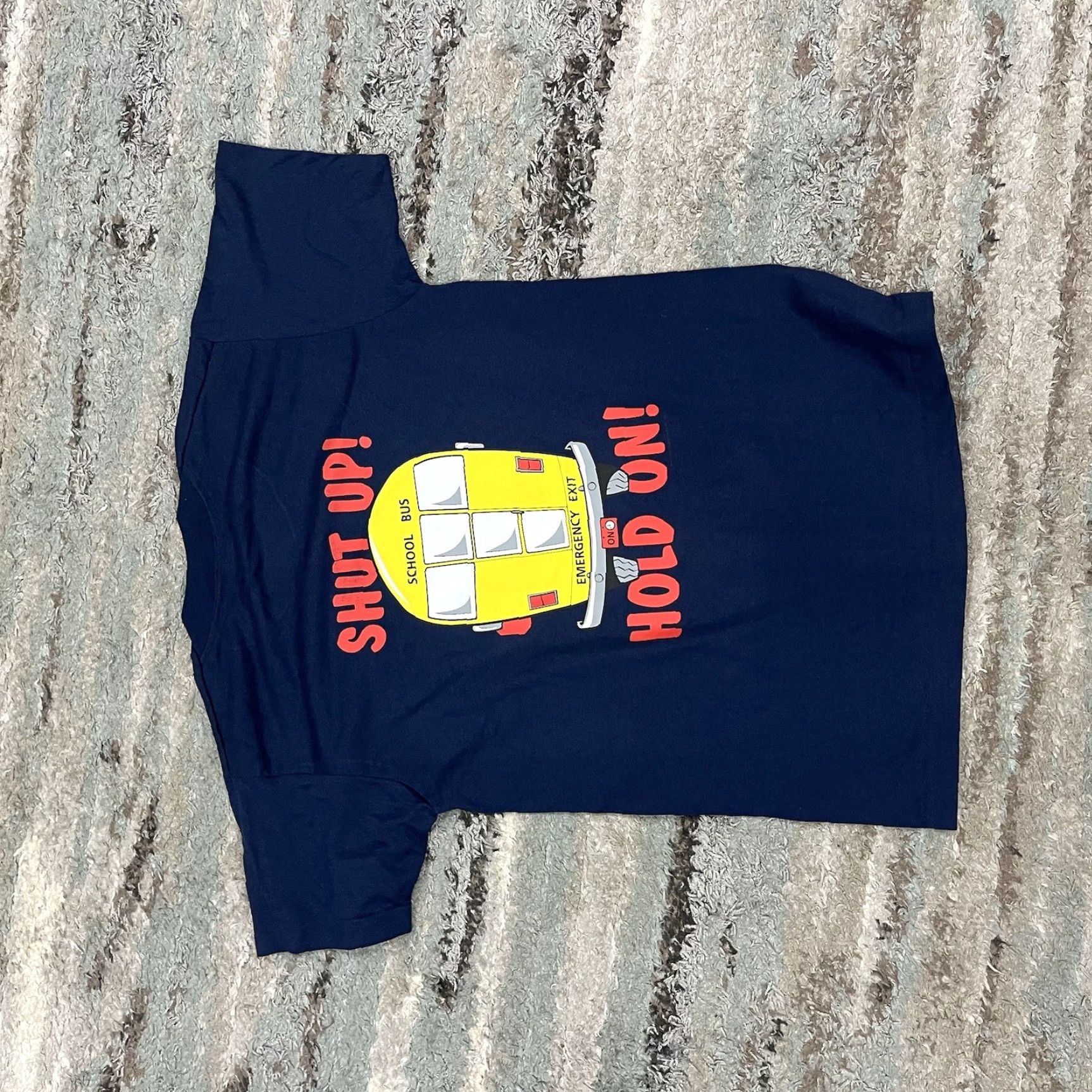Fruit Of The Loom VTG Fruit of the Loom T-Shirt Mens Medium Blue Short Sleeve Round Neck Graphic Print Stitch Funny 90s Single Stitched USA Size US M / EU 48-50 / 2 - 2 Thumbnail