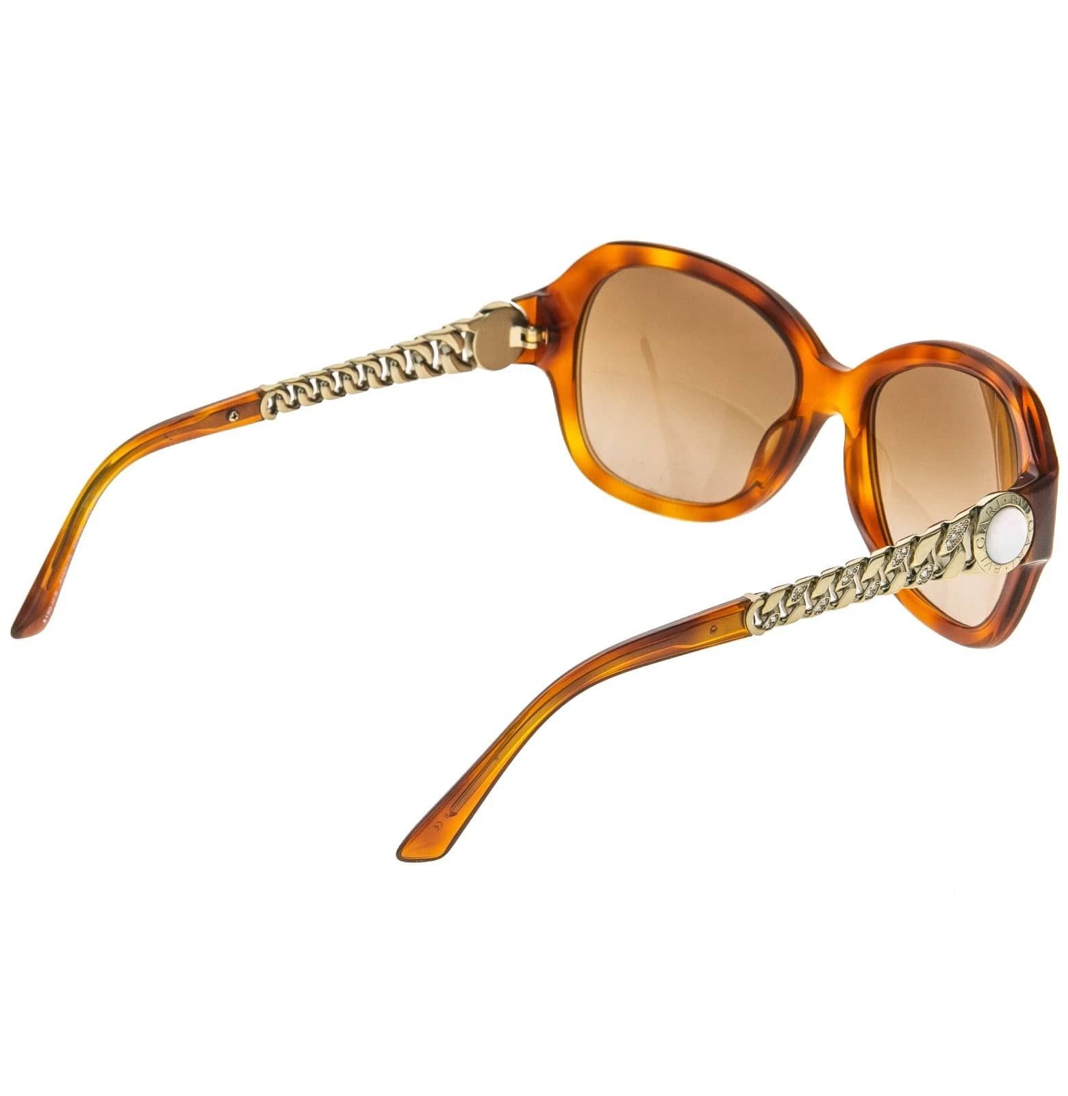 Bvlgari BVLGARI BV8130HB CATENE Crystal Chain Oval Sunglasses 8130 Size ONE SIZE - 6 Thumbnail