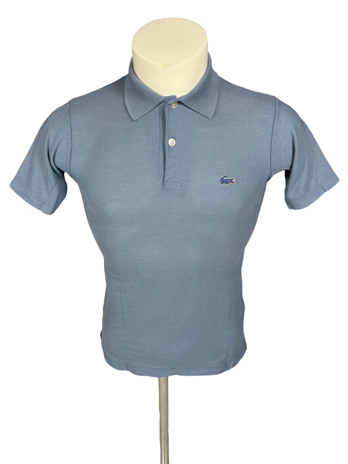 Fred Perry × Lacoste × Vintage Vintage Silk Blue Lacoste Made In Japan Cotton Polyester Size US S / EU 44-46 / 1 - 1 Thumbnail