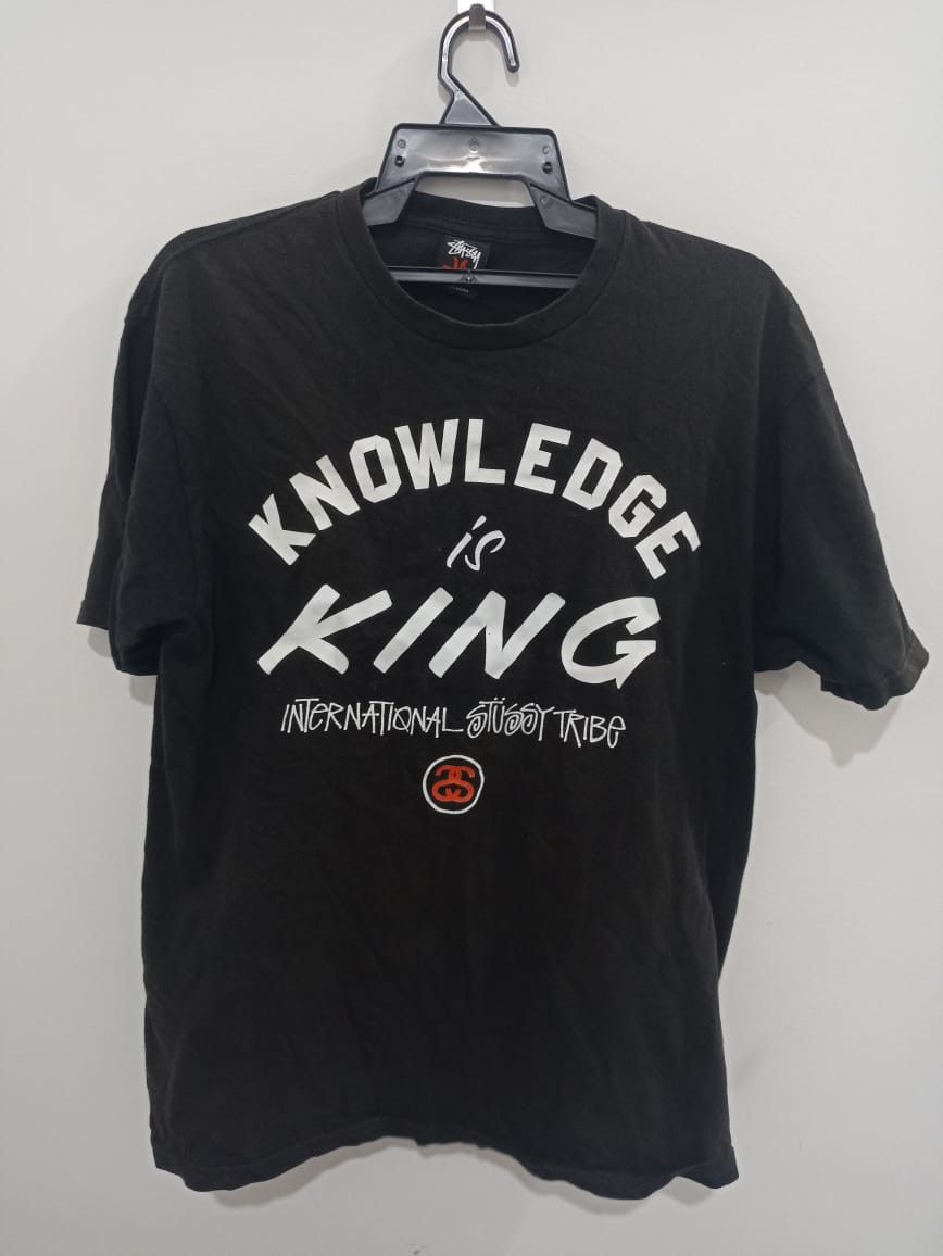 Stussy Vintage Stussy Black Tshirt Size US L / EU 52-54 / 3 - 1 Thumbnail