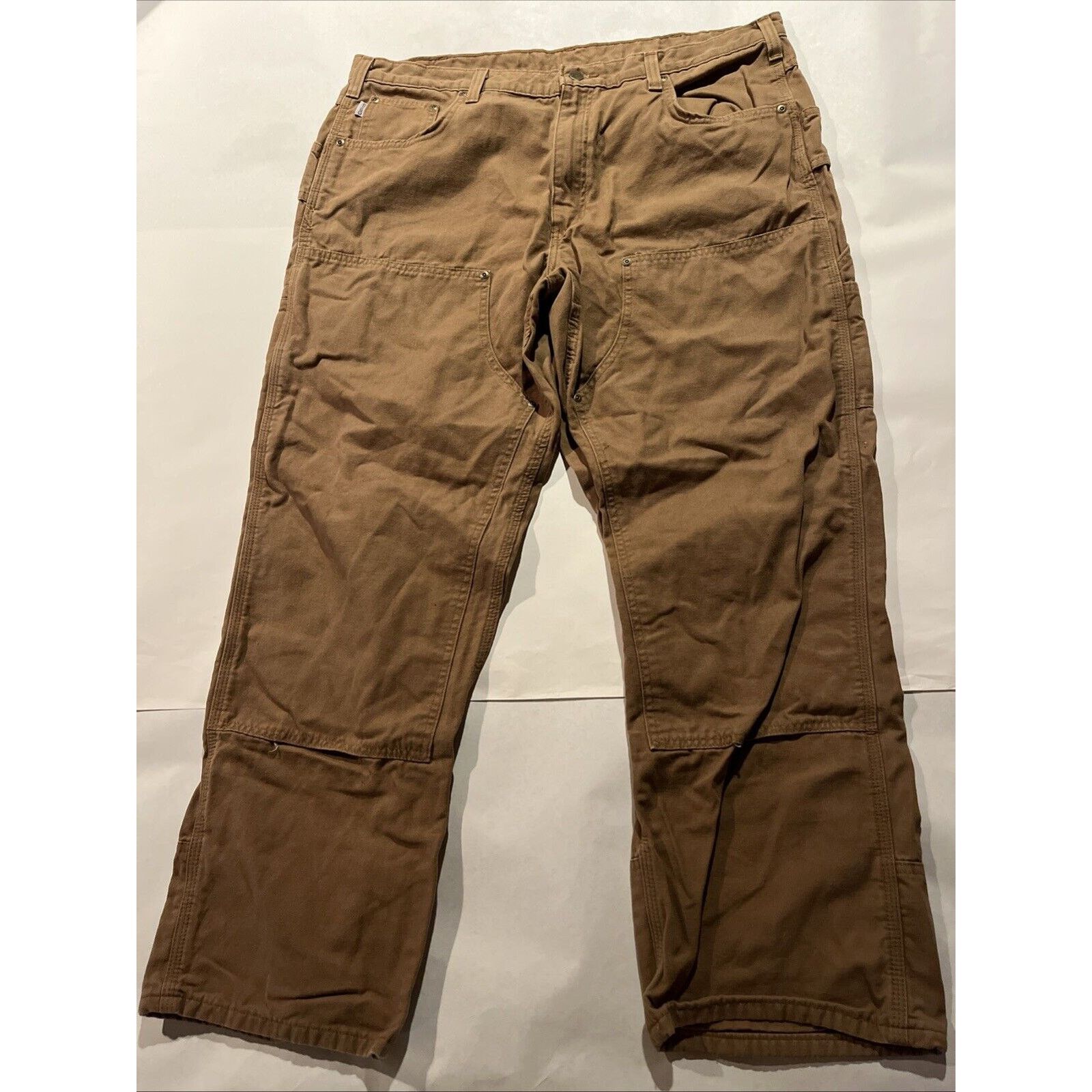 Carhartt Carhartt Canvas Double Knee Pants Men’s 38x30 Brown Workwear Size US 38 / EU 54 - 2 Thumbnail