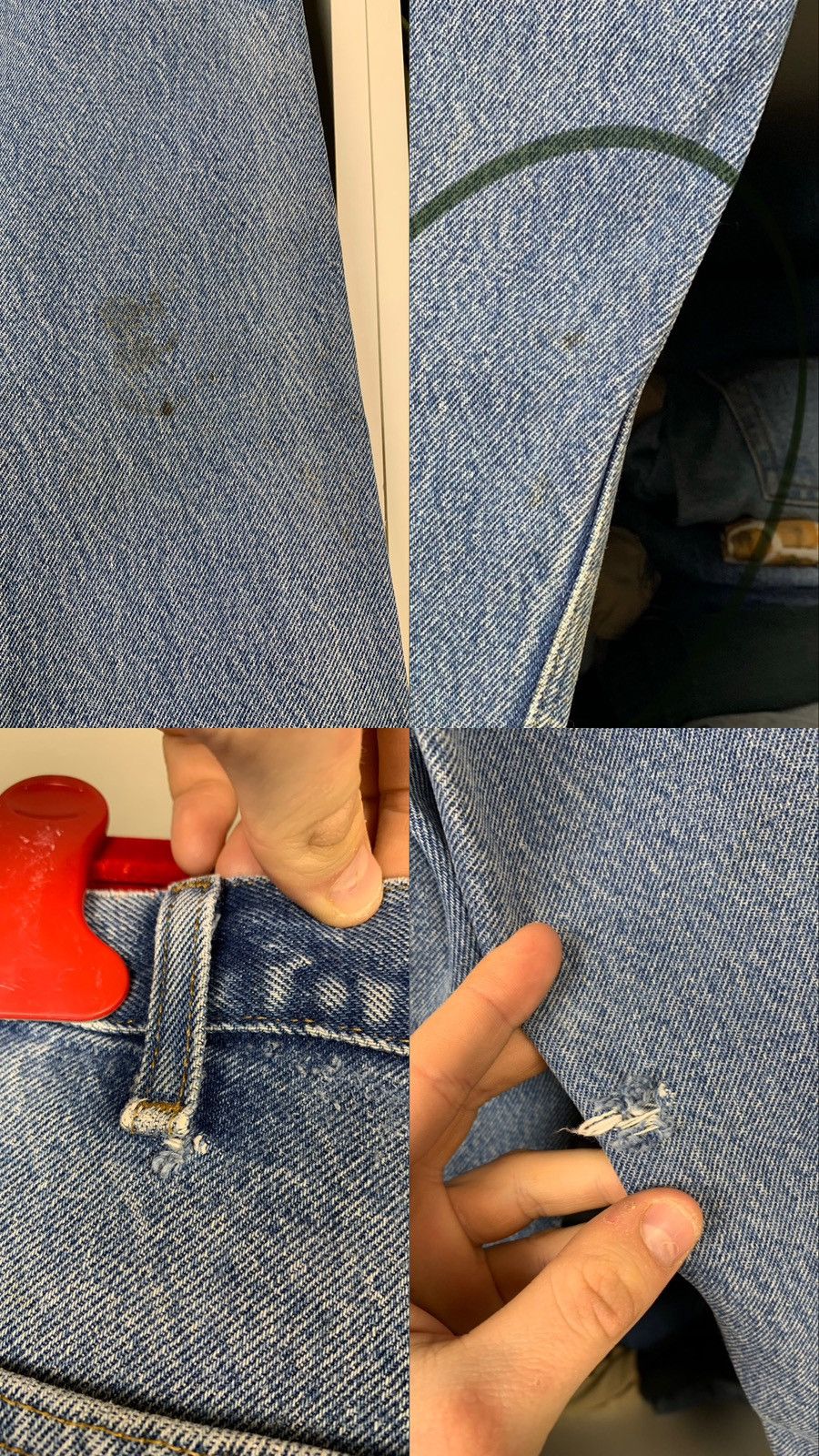 Carhartt × Vintage Vintage Carhartt Distressed Denim Thrashed Jeans Size US 32 / EU 48 - 8 Thumbnail