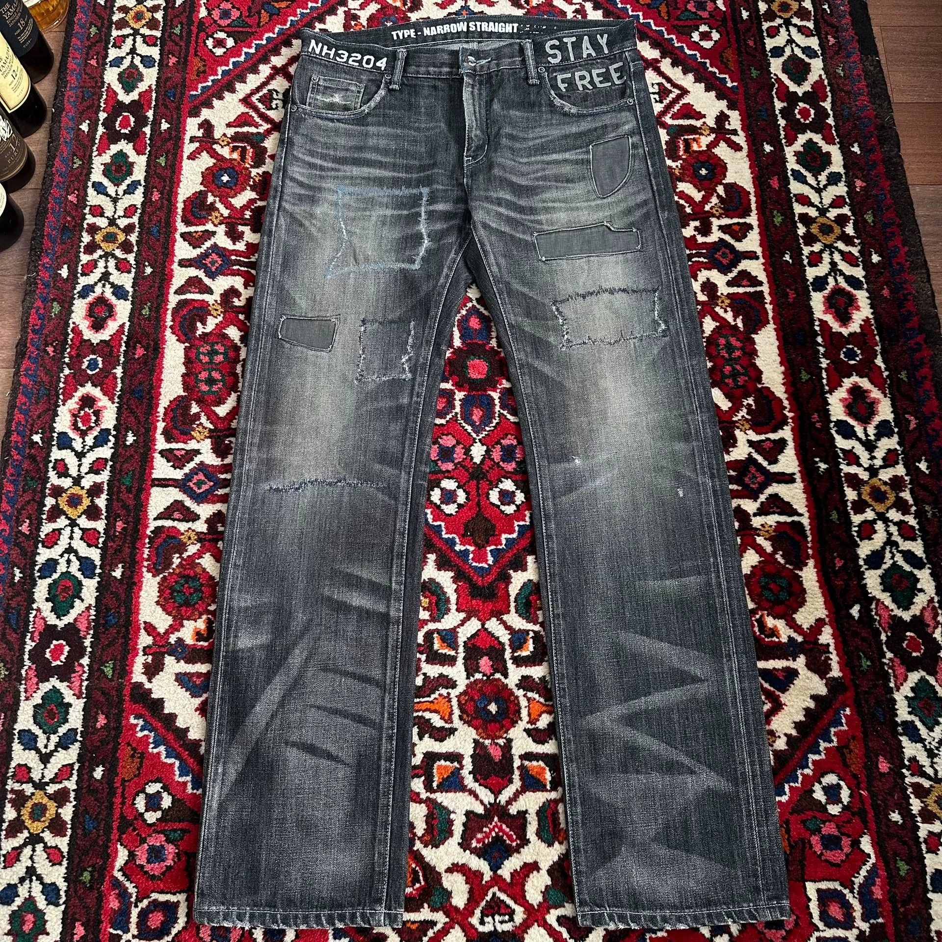 Neighborhood nbhd Narrow Denim Jeans Black M Size US 33 - 2 Thumbnail