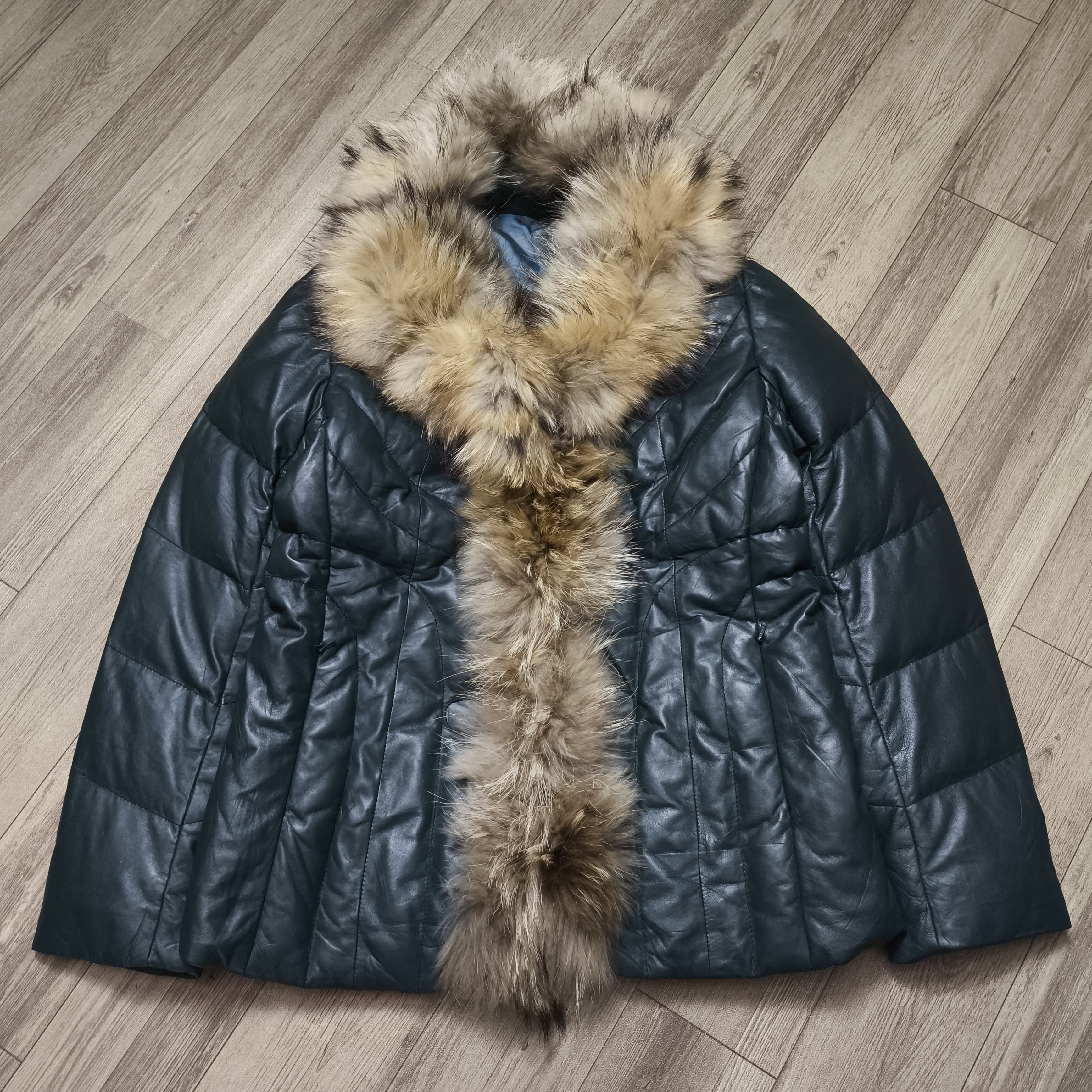 Tornado Mart 2000s Japane brand Fur Racoon Down Jacket Size M / US 6-8 / IT 42-44 - 2 Thumbnail
