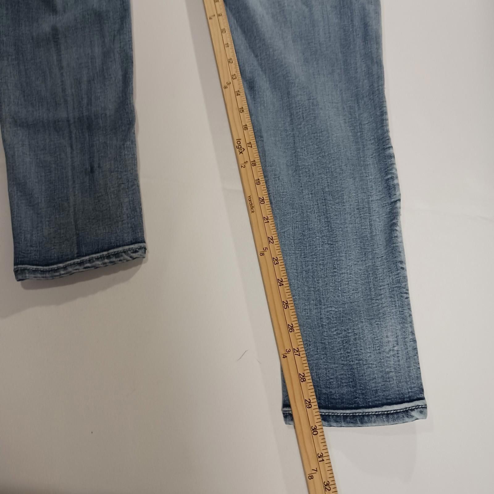 Other Rebel & Soul Women’s 12 Blue Distressed Skinny Jeans (31×30) Size 34" / US 12 / IT 48 - 7 Thumbnail