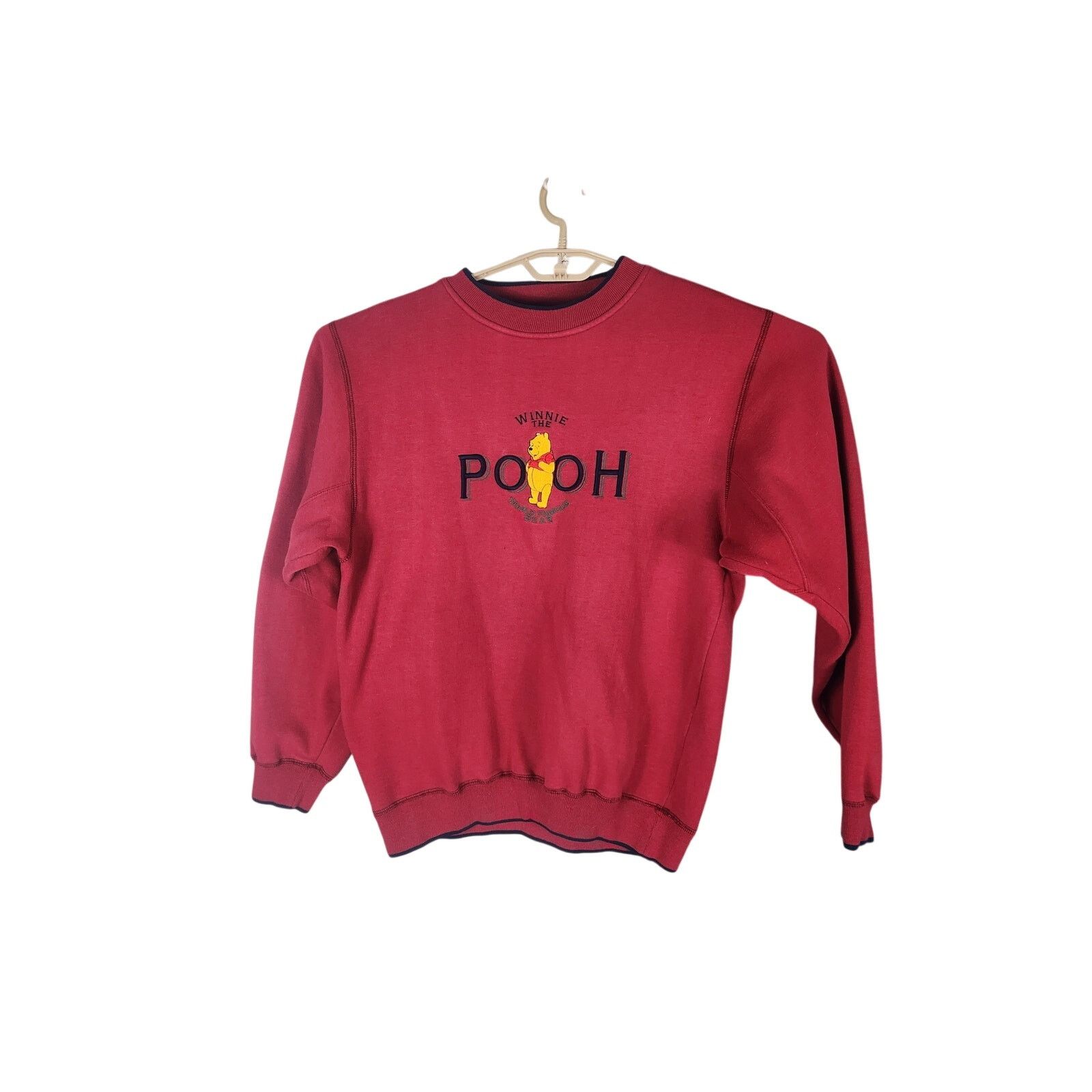 Disney Vintage Winnie the Pooh Embroidered Crewneck Men's Large Size US L / EU 52-54 / 3 - 1 Thumbnail