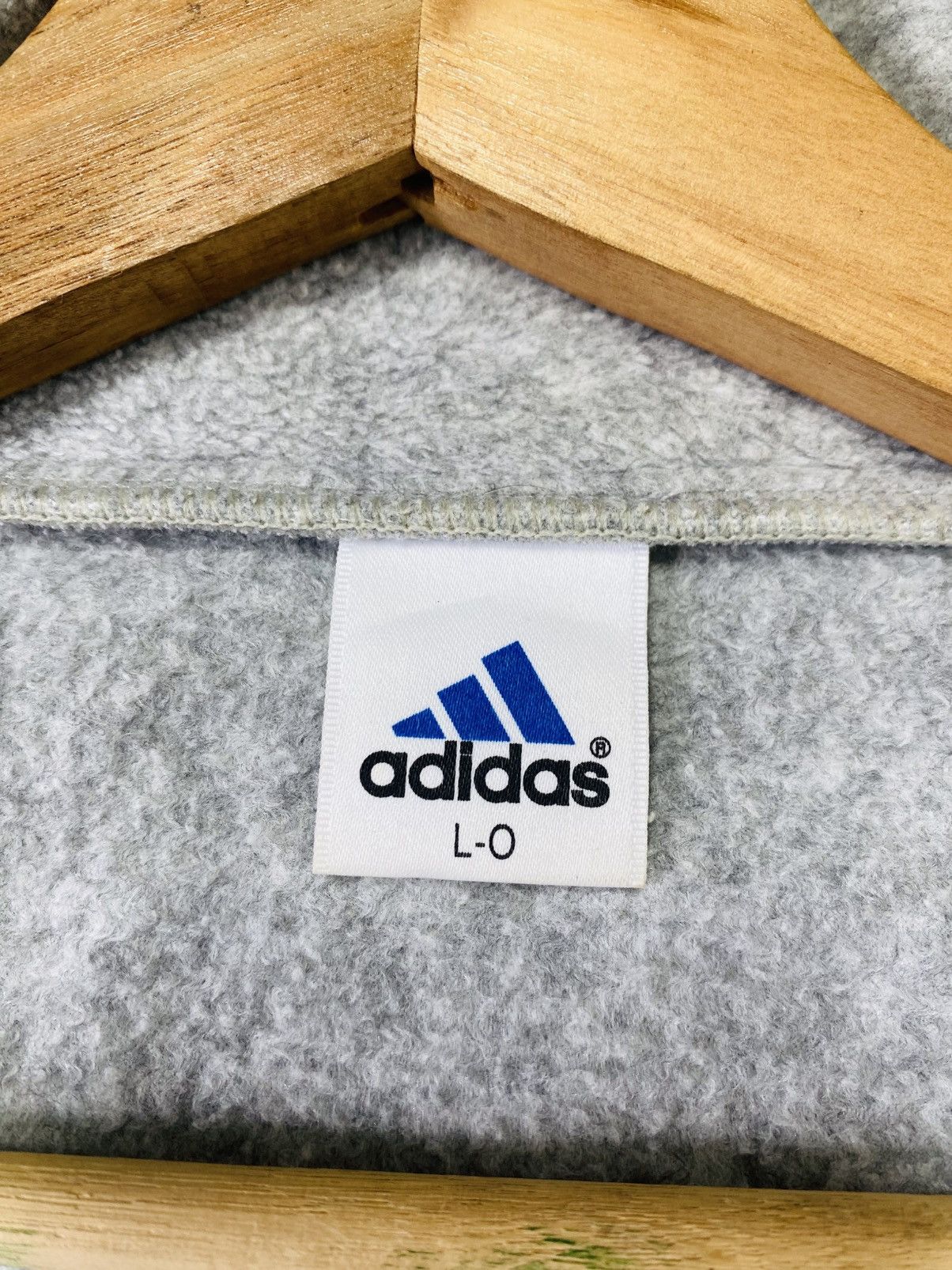 Adidas Vintage 90s Adidas Zipper Fleece Sweater Size US XL / EU 56 / 4 - 16 Thumbnail