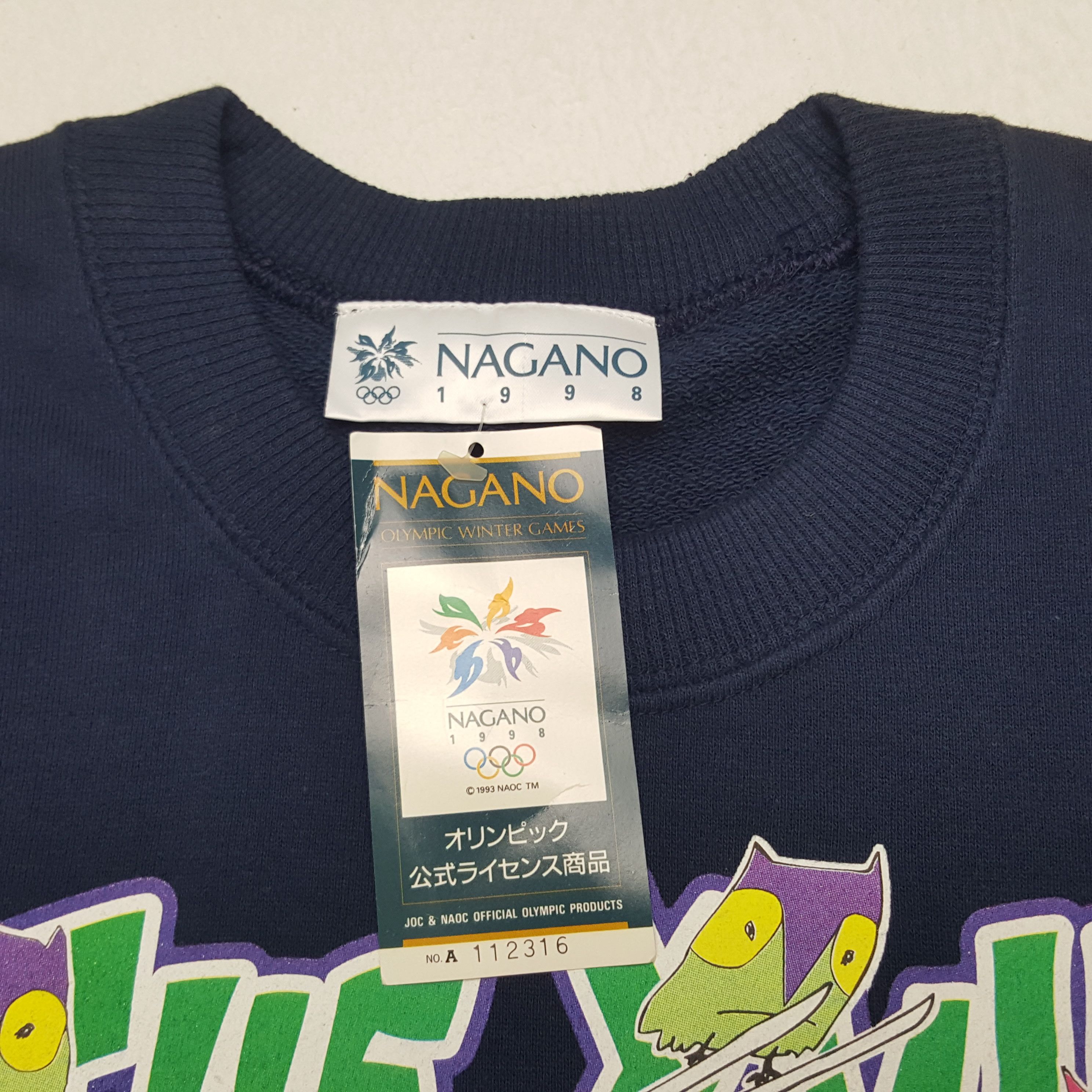 USA Olympics × Vintage Vintage Nagano 1998 Sweatshirt Size US M / EU 48-50 / 2 - 4 Thumbnail