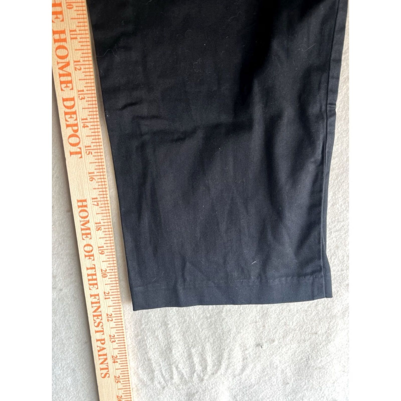 Elleme Ellemenno Capri Pants Women's 11 Black Zip Fly Wide-Leg Casual Office Women Pants Size 32" / US 10 / IT 46 - 5 Thumbnail