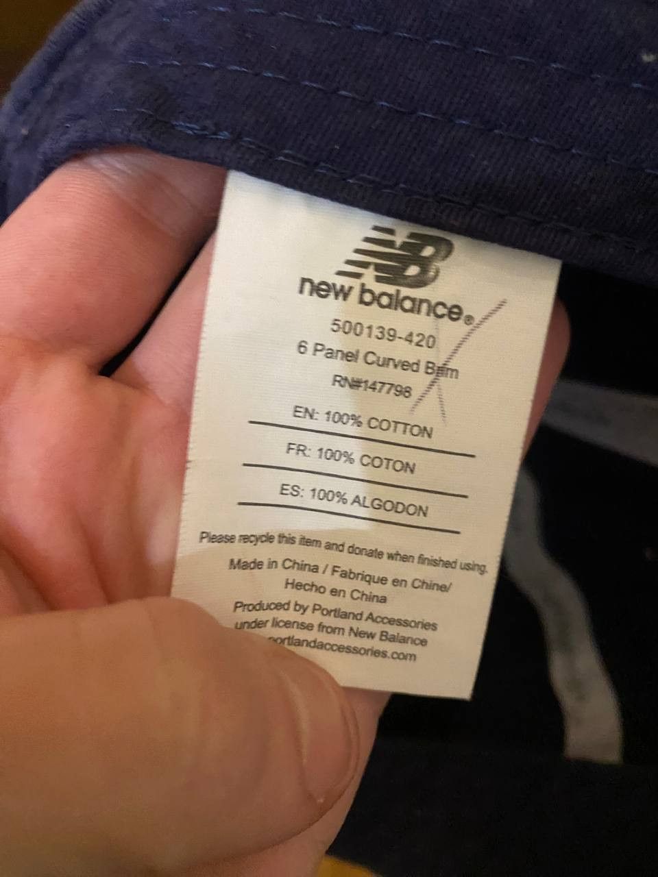 New Balance Vintage New Balance Hat Cap Size ONE SIZE - 10 Thumbnail