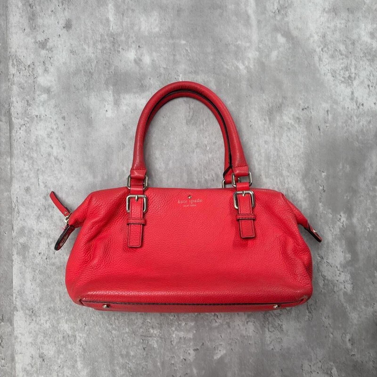 Other Y2K Red Kate Spade New York Grunge Leather Handbag Size ONE SIZE - 1 Thumbnail