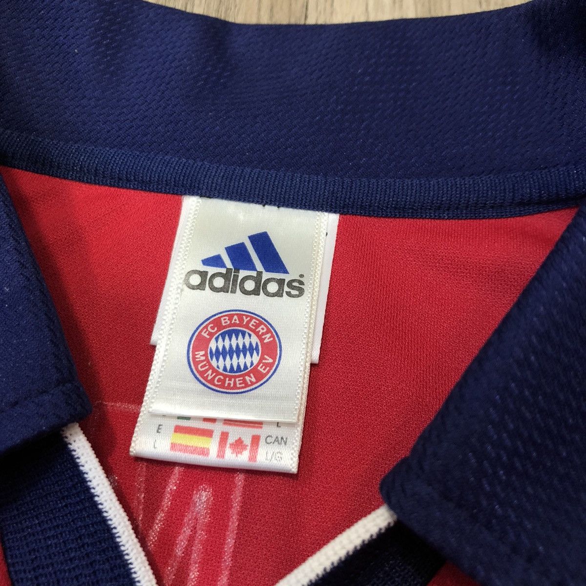 Adidas Bayern Munich 00/01 home jersey set #11 Effenberg Size US L / EU 52-54 / 3 - 8 Thumbnail