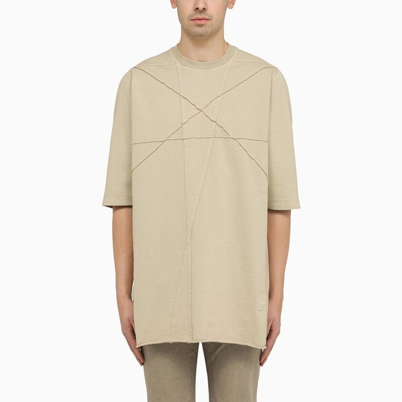 image of Rick Owens Drkshdw Drkshdw Jumbo Ss Pearl T-Shirt in Grey, Men's (Size Small)