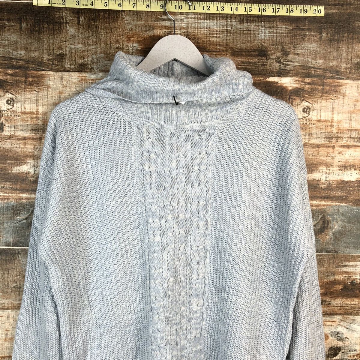 Homespun Knitwear × Japanese Brand Persodea Blue Knitwear #A2216 Size L / US 10 / IT 46 - 5 Thumbnail