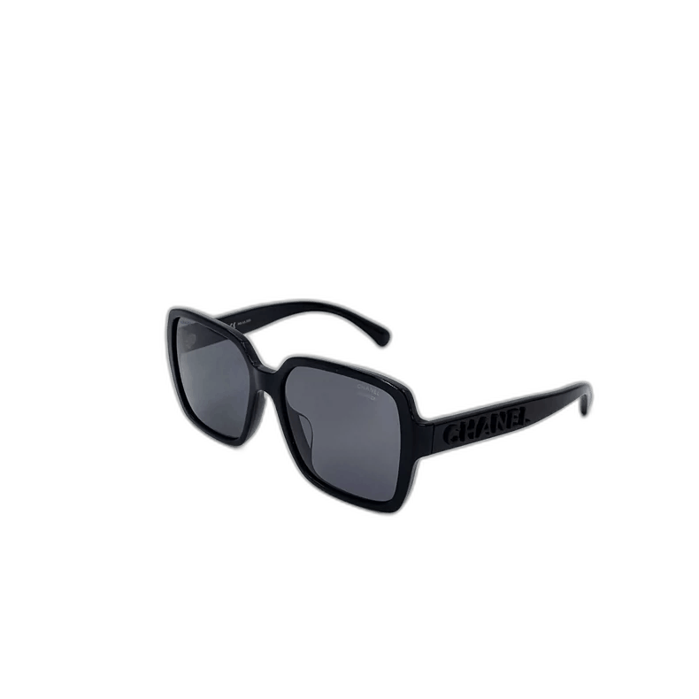 Chanel Chanel Black Logo Square Sunglasses Size ONE SIZE - 1 Thumbnail