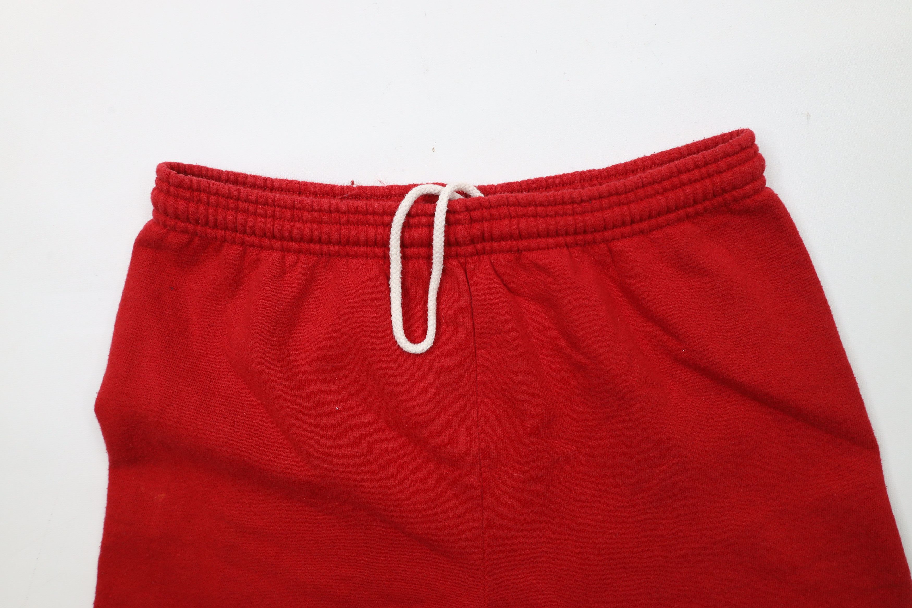 Vintage Vintage 90s Streetwear Distressed Blank Sweatpants Red USA Size US 34 / EU 50 - 7 Thumbnail