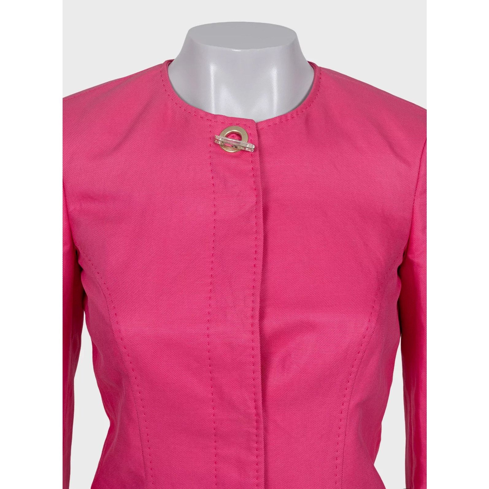 Versace Versace Pink Cotton Skirt Suit - Size S Size S / US 4 / IT 40 - 5 Thumbnail