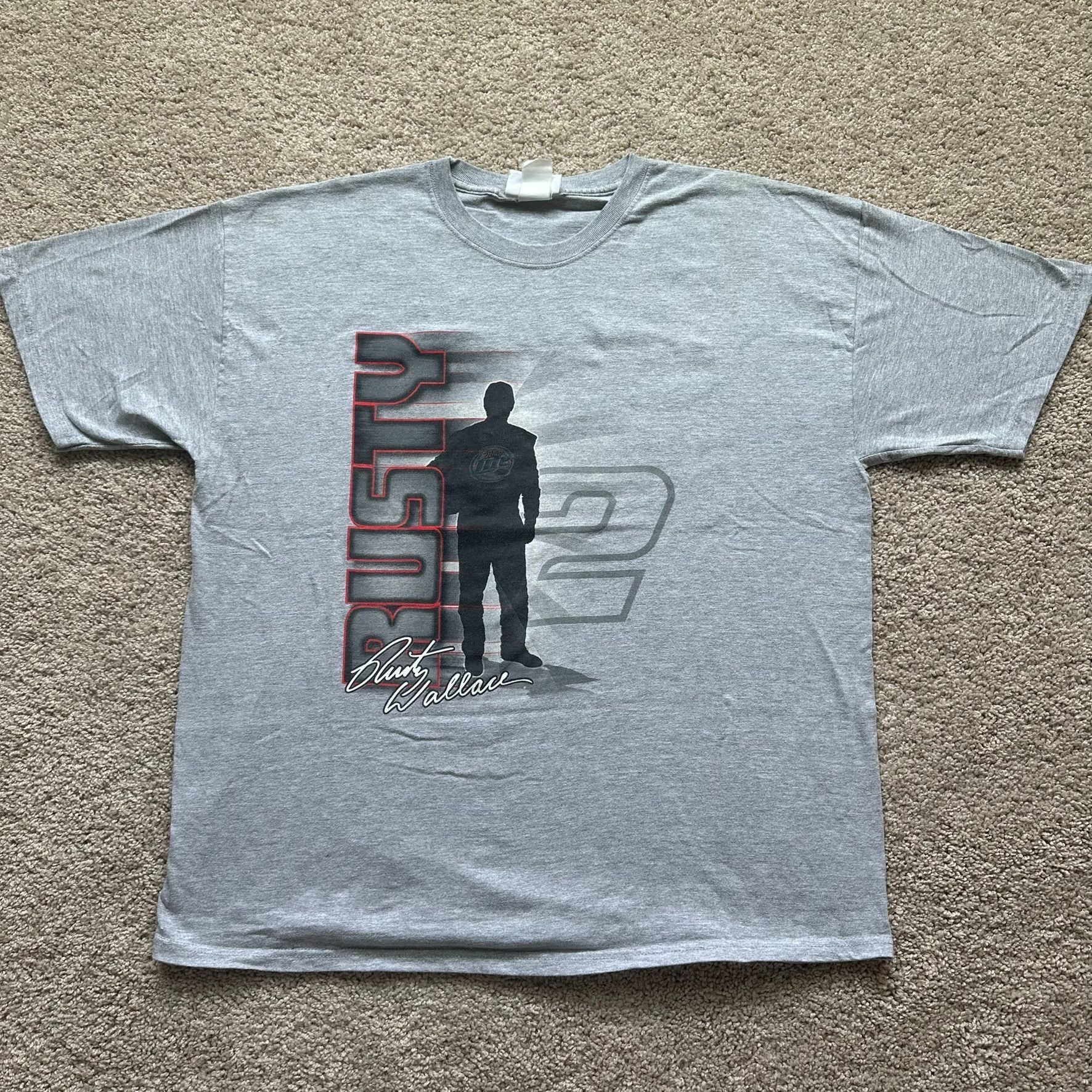NASCAR Vintage Y2K NASCAR Rusty Wallace T-Shirt Miller Lite Racing Size US XL / EU 56 / 4 - 1 Thumbnail