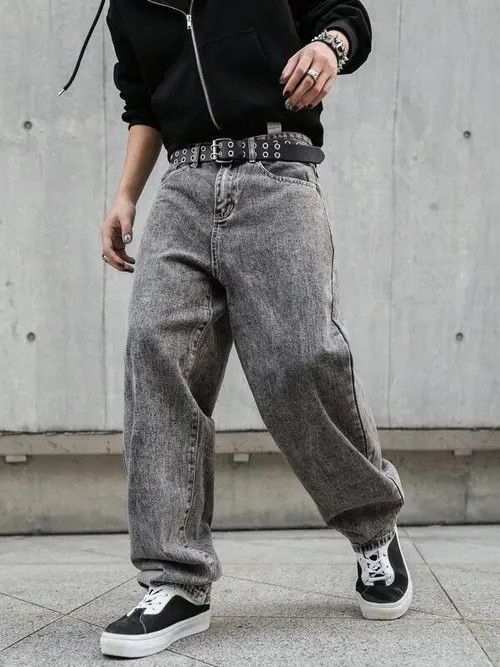 Jean Baggy Denim jeans Pants hype Size US 32 / EU 48 - 3 Thumbnail