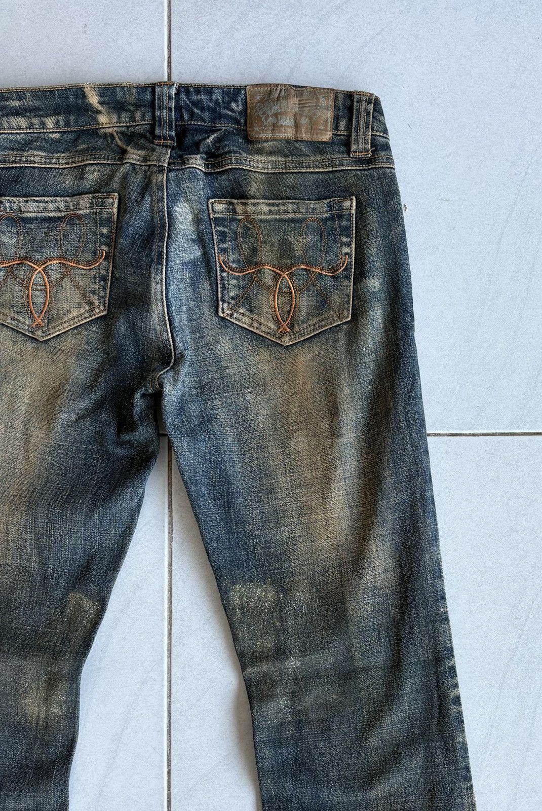 Japanese Brand Japanese High Quality Flared Jeans Distressed Denim Size US 29 - 14 Thumbnail