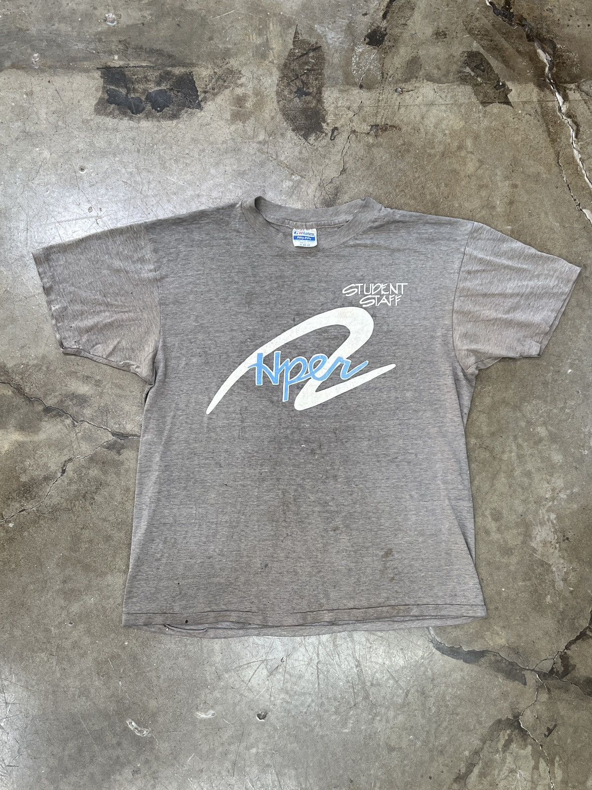 Vintage Vintage Single Stitch Hyper Student Staff Graphic Tee XL Size US XL / EU 56 / 4 - 2 Thumbnail