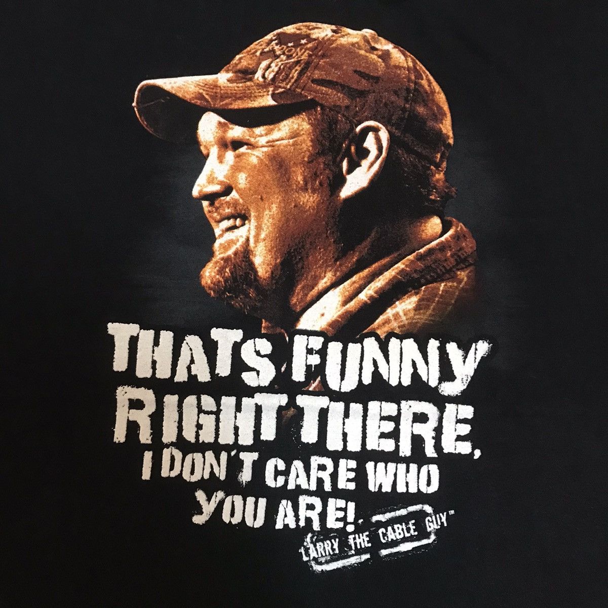 Vintage LARRY THE CABLE GUYS AMERICAN COMEDIAN ACTOR RARE TEE Size US XL / EU 56 / 4 - 2 Thumbnail