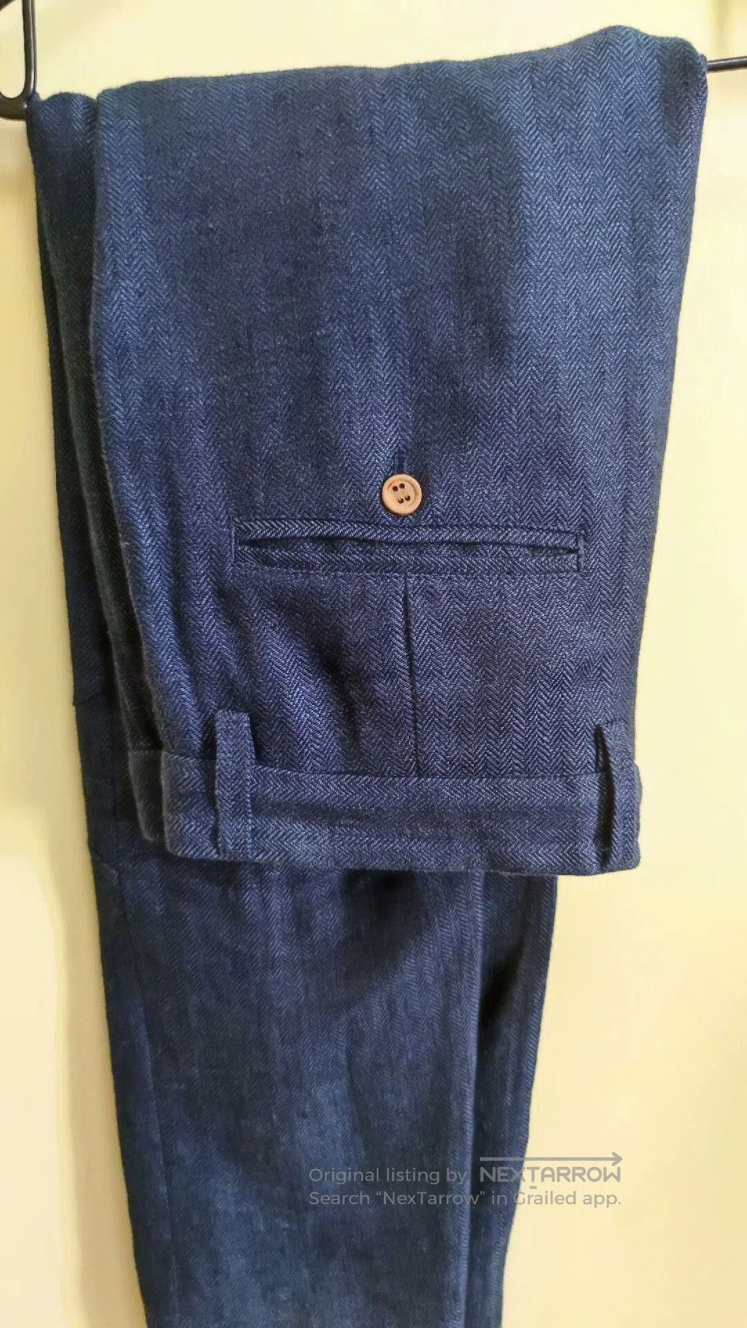Other French Handcrafted Blue Houndstooth Suit for Men. Size US M / EU 48-50 / 2 - 8 Thumbnail