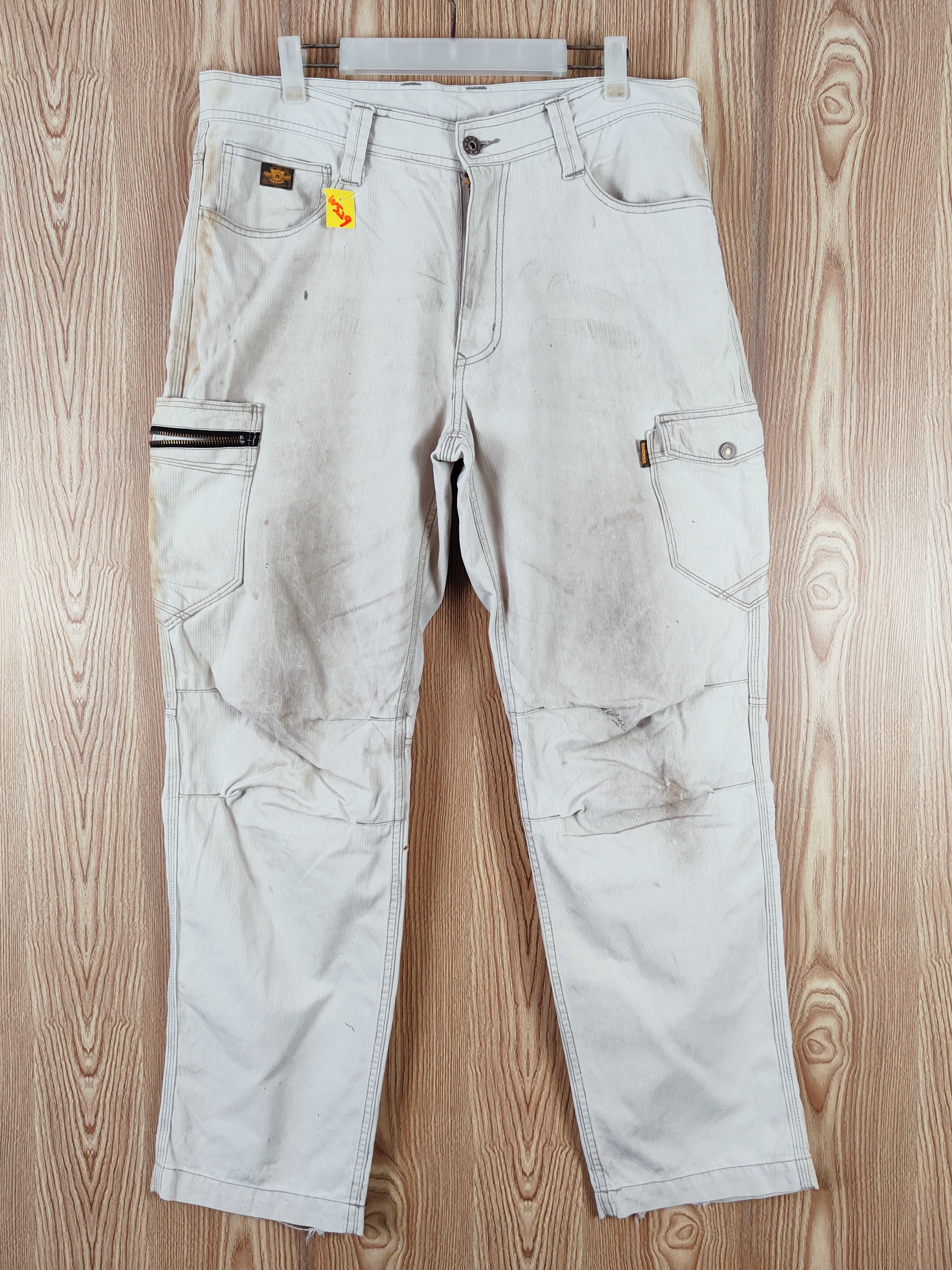 Japanese Brand Dogman Cream Multipocket Tactical Cargo Pants #W529 Size US 36 / EU 52 - 1 Thumbnail