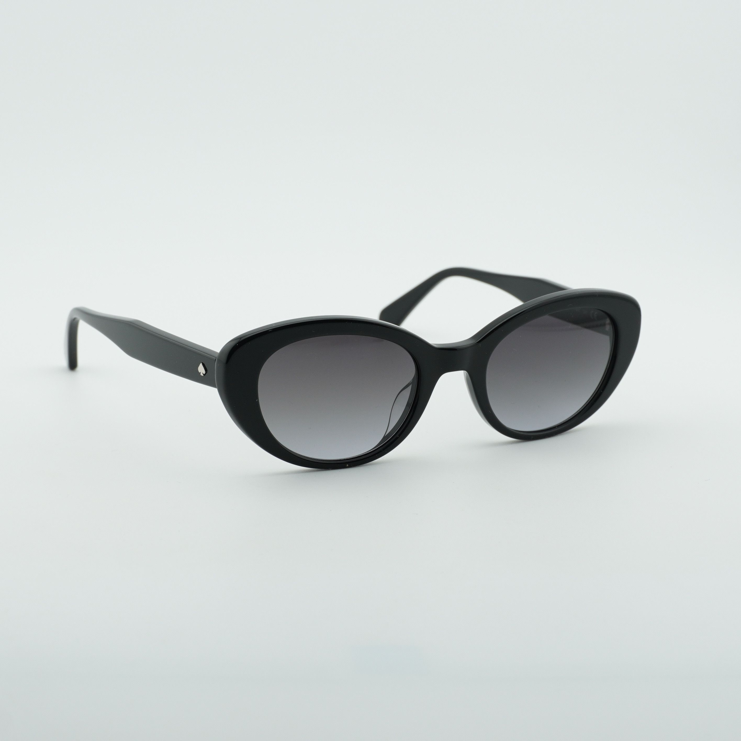 Kate Spade Kate Spade CRYSTAL/S 0807 9O Sunglasses Black Cat Eye Frame Size ONE SIZE - 8 Thumbnail