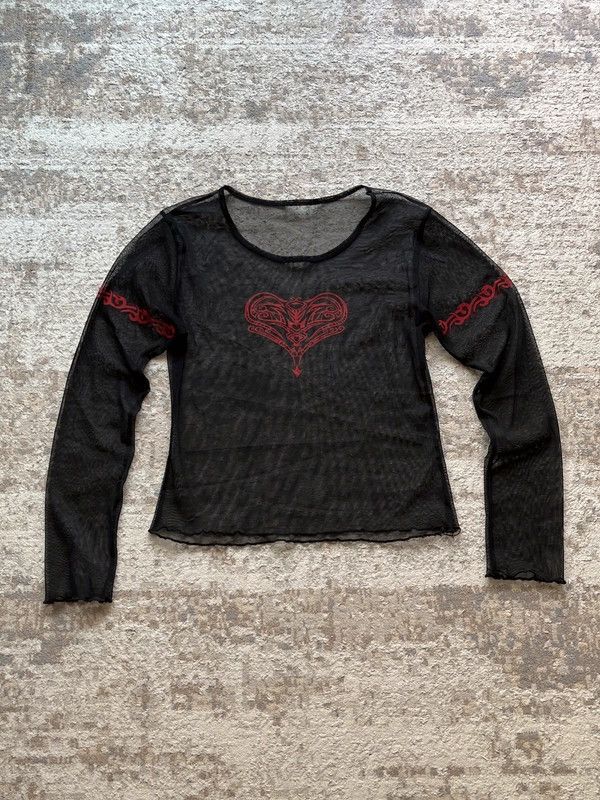 Other Y2K Tribal Mesh Vintage 2000s Top Women’s Avant Garde Opium Size S / US 4 / IT 40 - 5 Thumbnail
