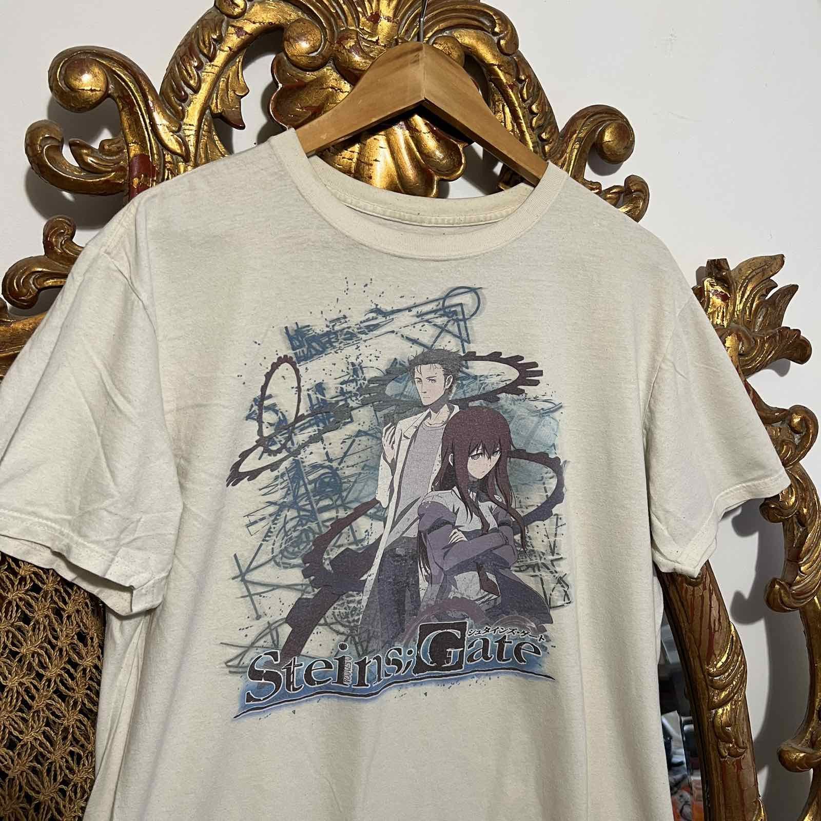 Anime Rare STEINS GATE anima tee manga Sz L Size US L / EU 52-54 / 3 - 2 Thumbnail