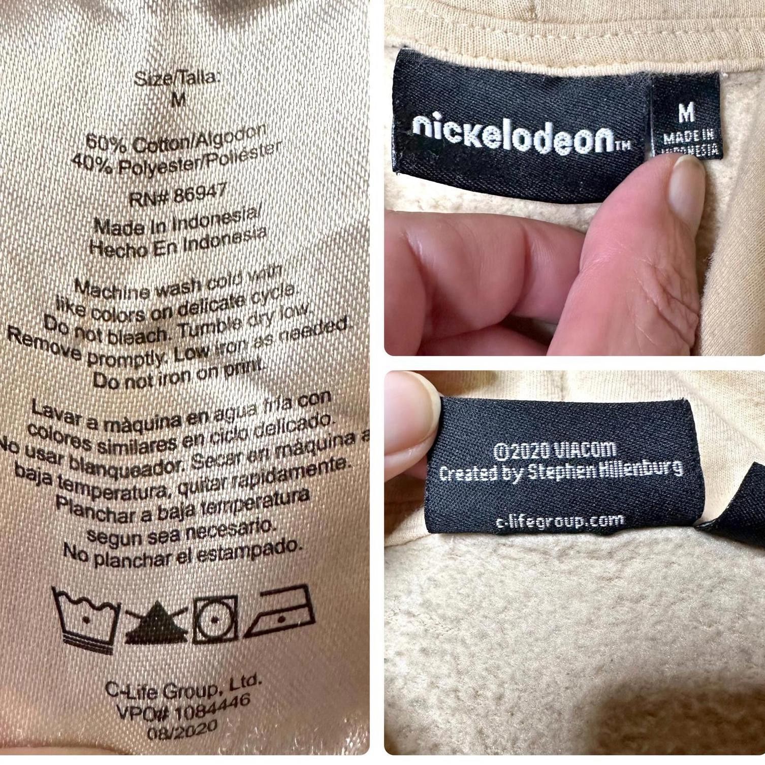 Nickelodeon Nickelodeon Sponge Bob Patrick Graphic Hoodie Tan Unisex M Size US M / EU 48-50 / 2 - 7 Thumbnail