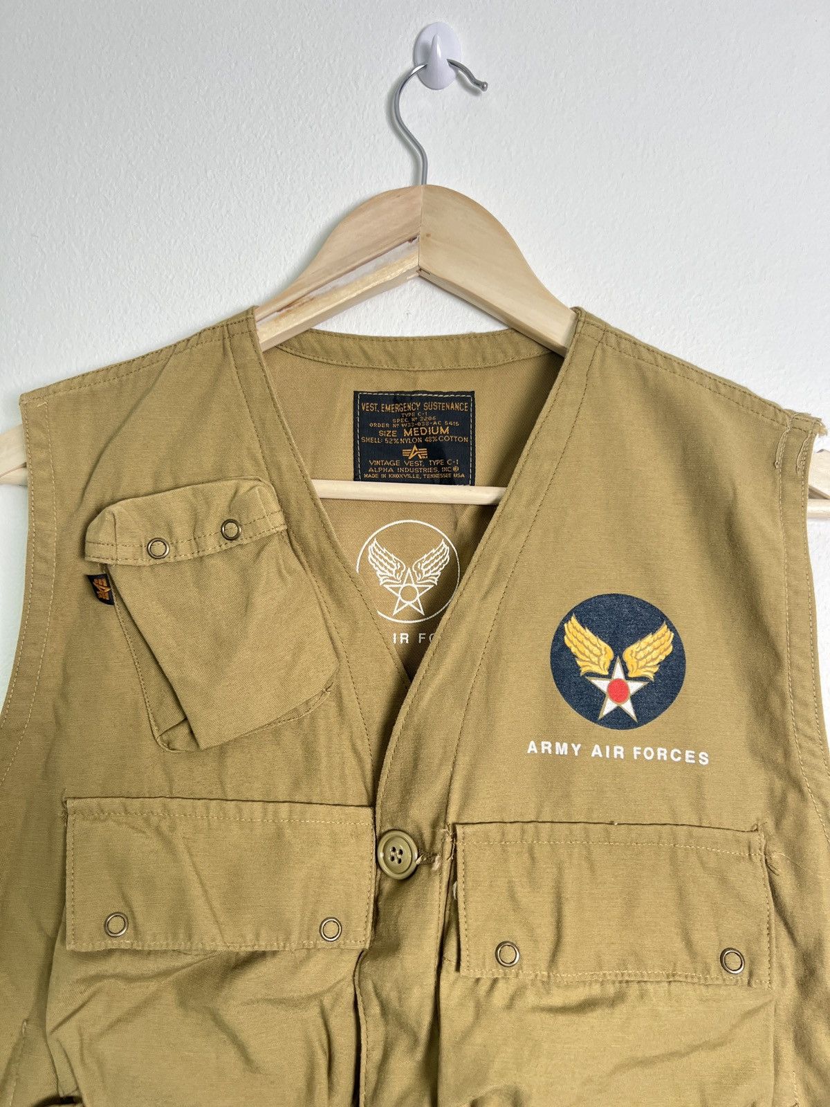 Alpha Industries Alpha Industries - rare Air Force Tactical vests Type-C1 Size US M / EU 48-50 / 2 - 2 Thumbnail