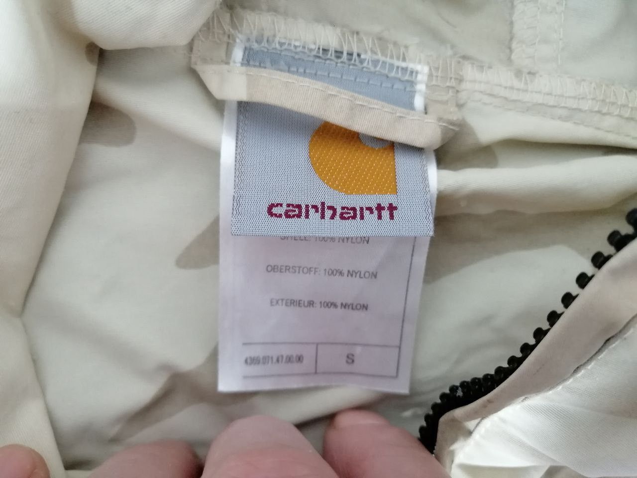 Carhartt × Vintage CARHARTT Vintag Biege Camo Mens Anorak Jacket Size US S / EU 44-46 / 1 - 6 Thumbnail