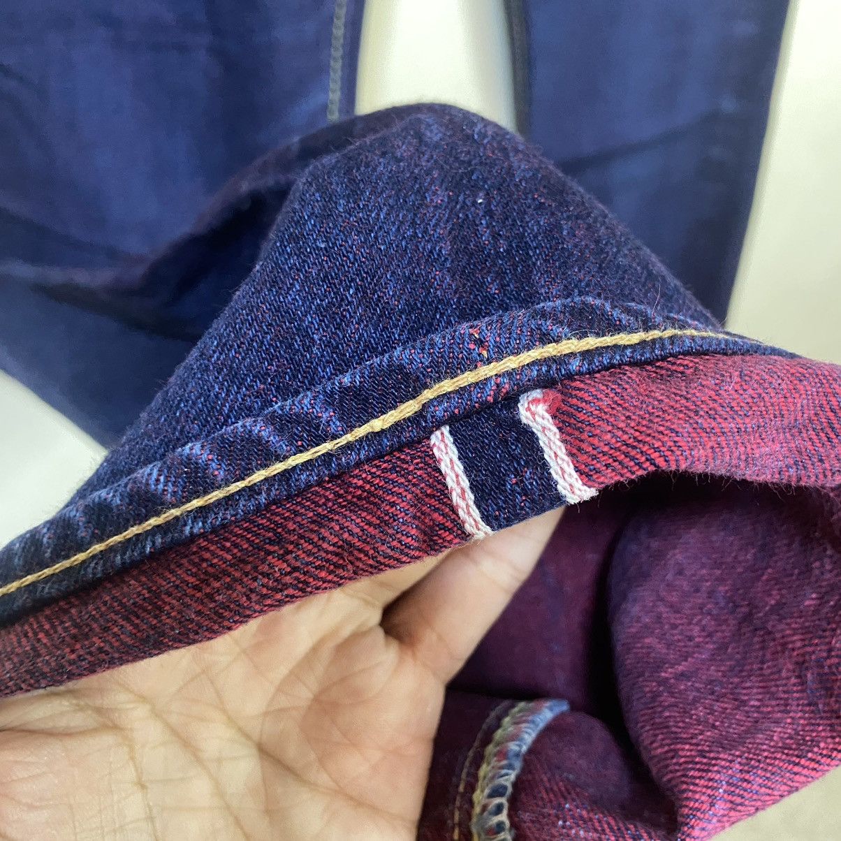 Japanese Brand Kurashiki Tenryo Denim Color Revolution Selvedge Denim Jeans Size US 33 - 7 Thumbnail