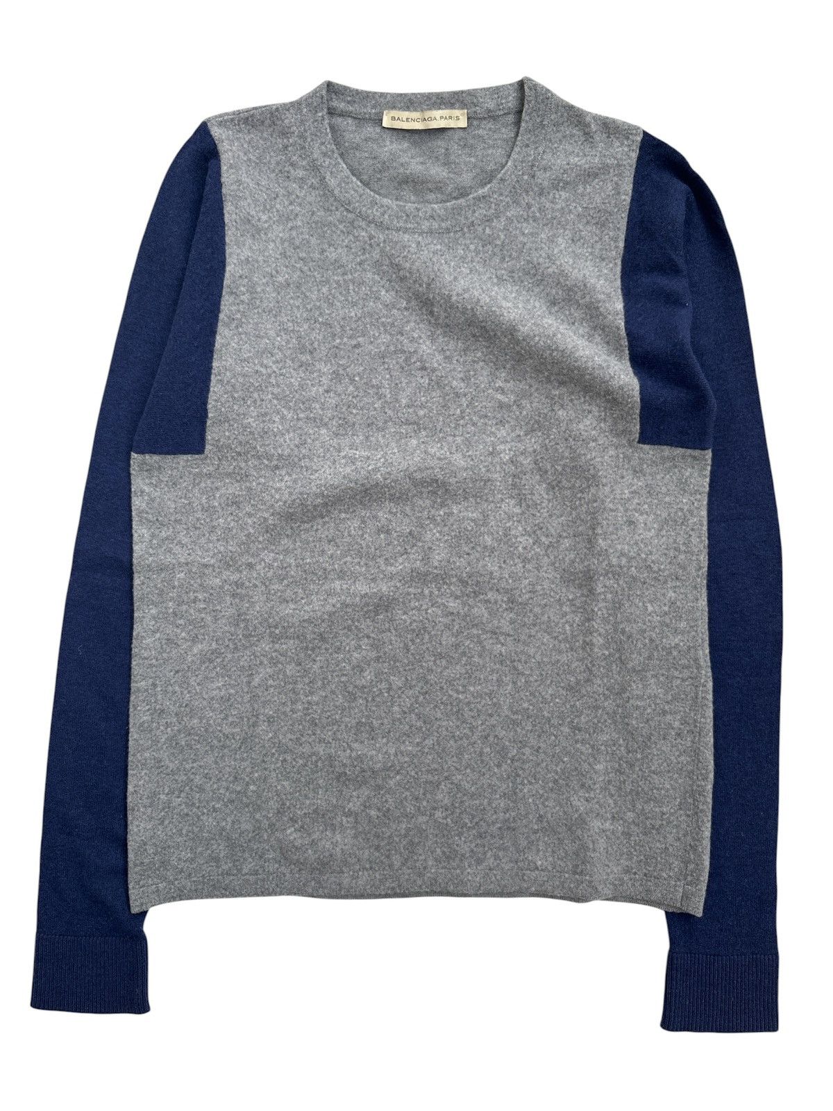 Balenciaga AW13 Two Tone Wool Sweater Size US XS / EU 42 / 0 - 1 Thumbnail