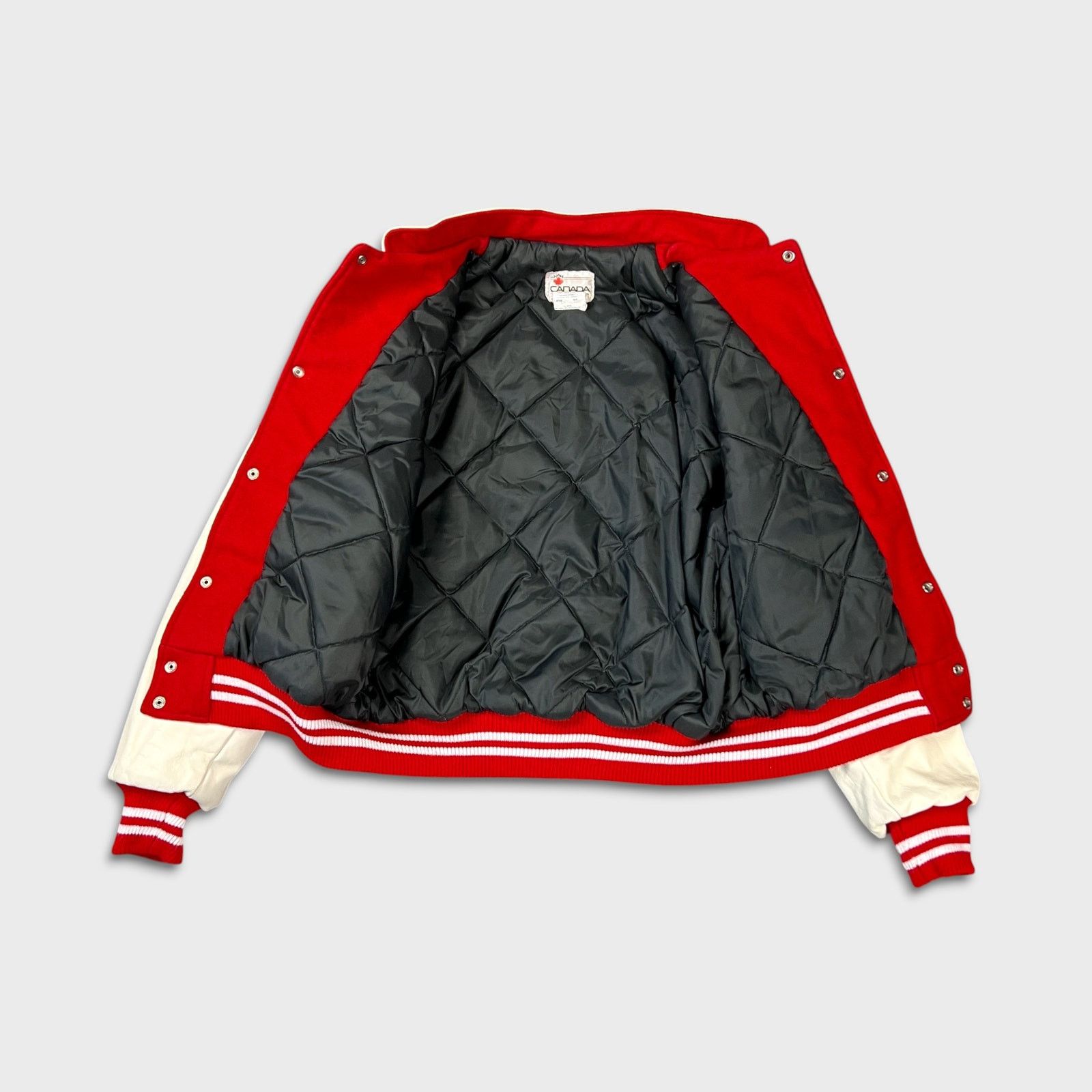Vintage VTG 90s Blank Jacket Medium Outdoor Varsity Leather Bomber Size US M / EU 48-50 / 2 - 7 Thumbnail