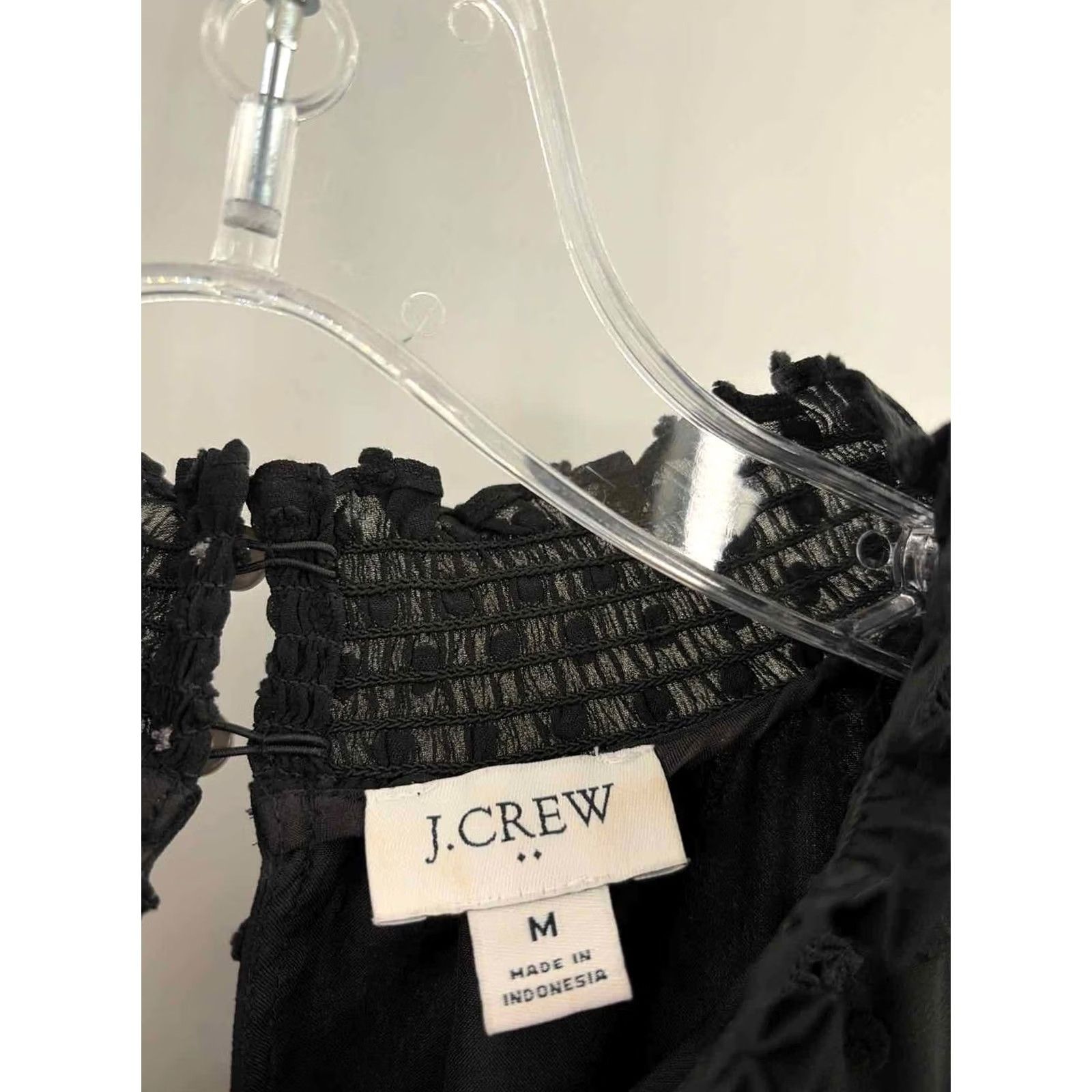 Vintage J Crew Black Knee Length Long Sleeve Dress Size Medium Size M / US 6-8 / IT 42-44 - 2 Thumbnail