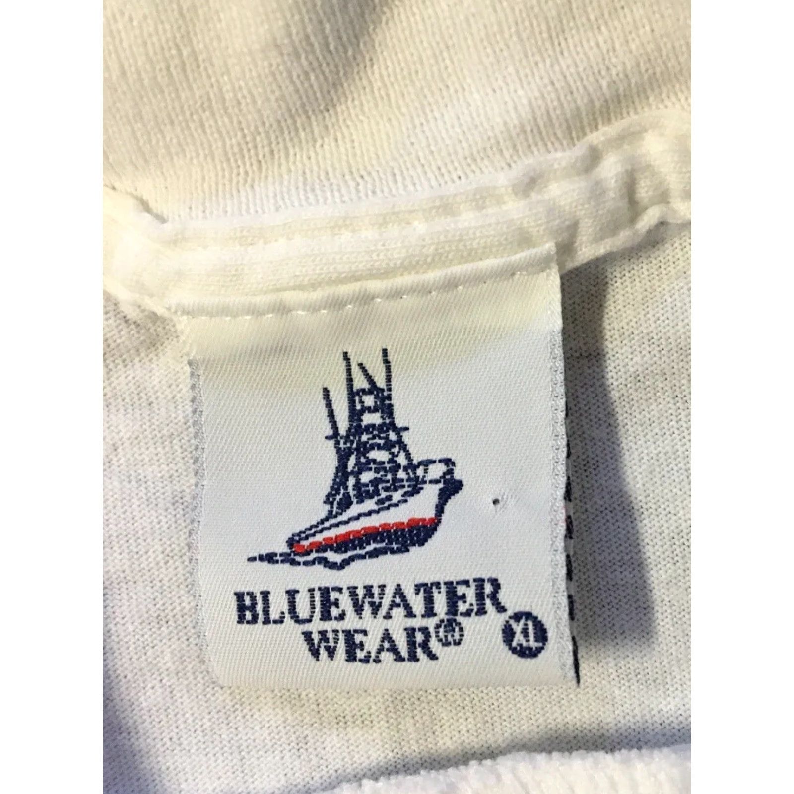 Vintage VINTAGE Hawaii Hula Girl Fish Brew Beer Shirt XL White 90s 80s Bar Grunge Surf Beach Biker USA USA Men T-Shirt Short Sleeve Single Stitch Growth Size US XL / EU 56 / 4 - 6 Thumbnail
