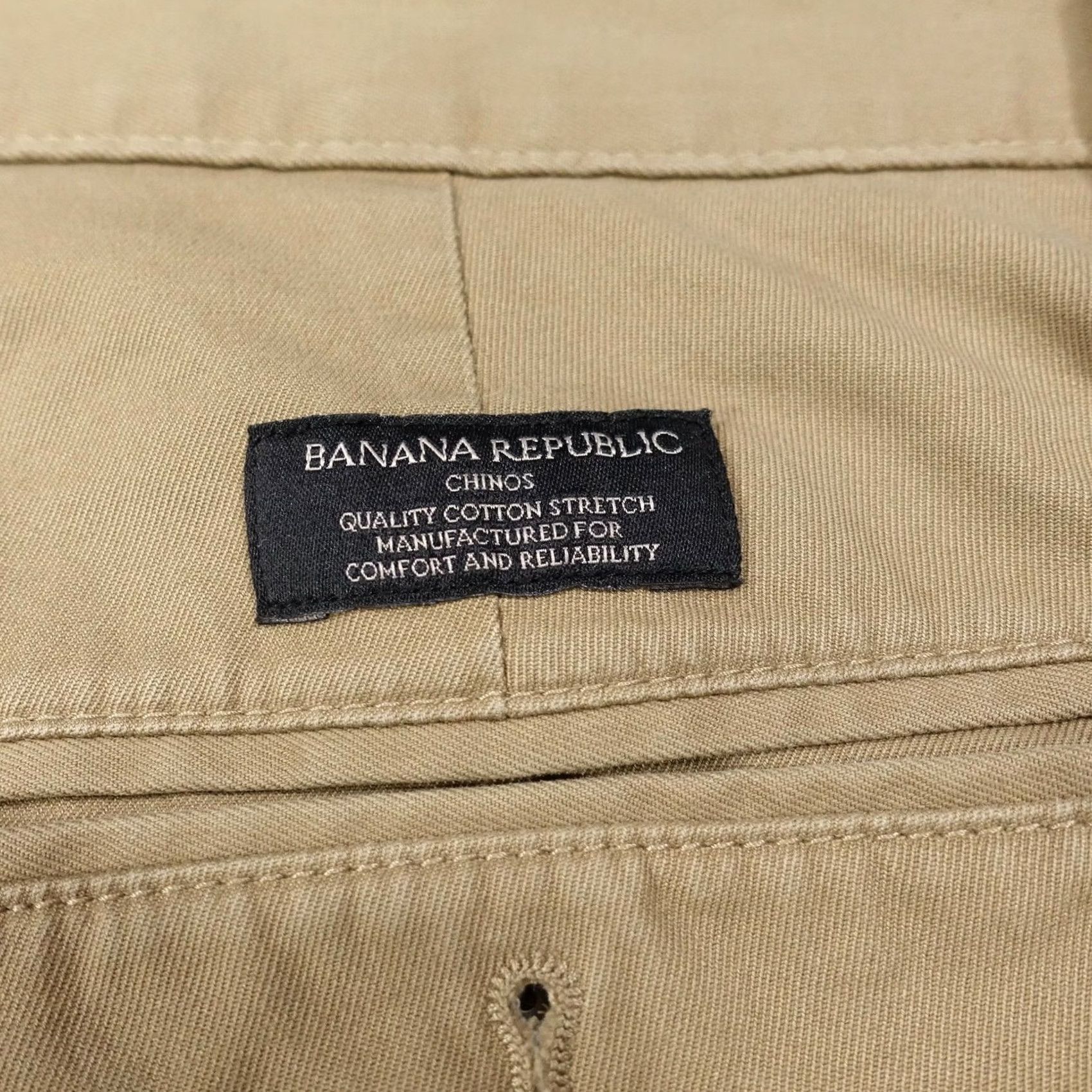Banana Republic Banana Republic Pants Mens 34x30 Beige Fulton Chino Slim Stretch Flat Front Slim Straight Pockets Size US 34 / EU 50 - 6 Thumbnail