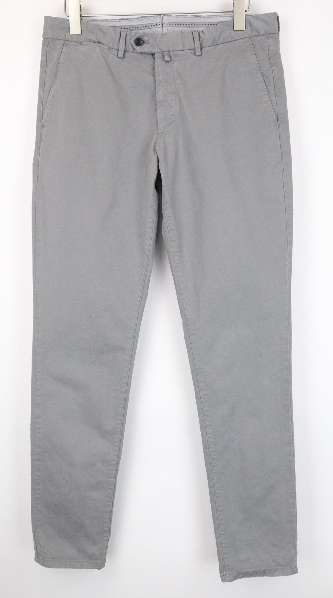 Suitsupply PORTO UK40R Grey Cotton Stretch Trousers 74267 Size US 30 / EU 46 - 1 Thumbnail