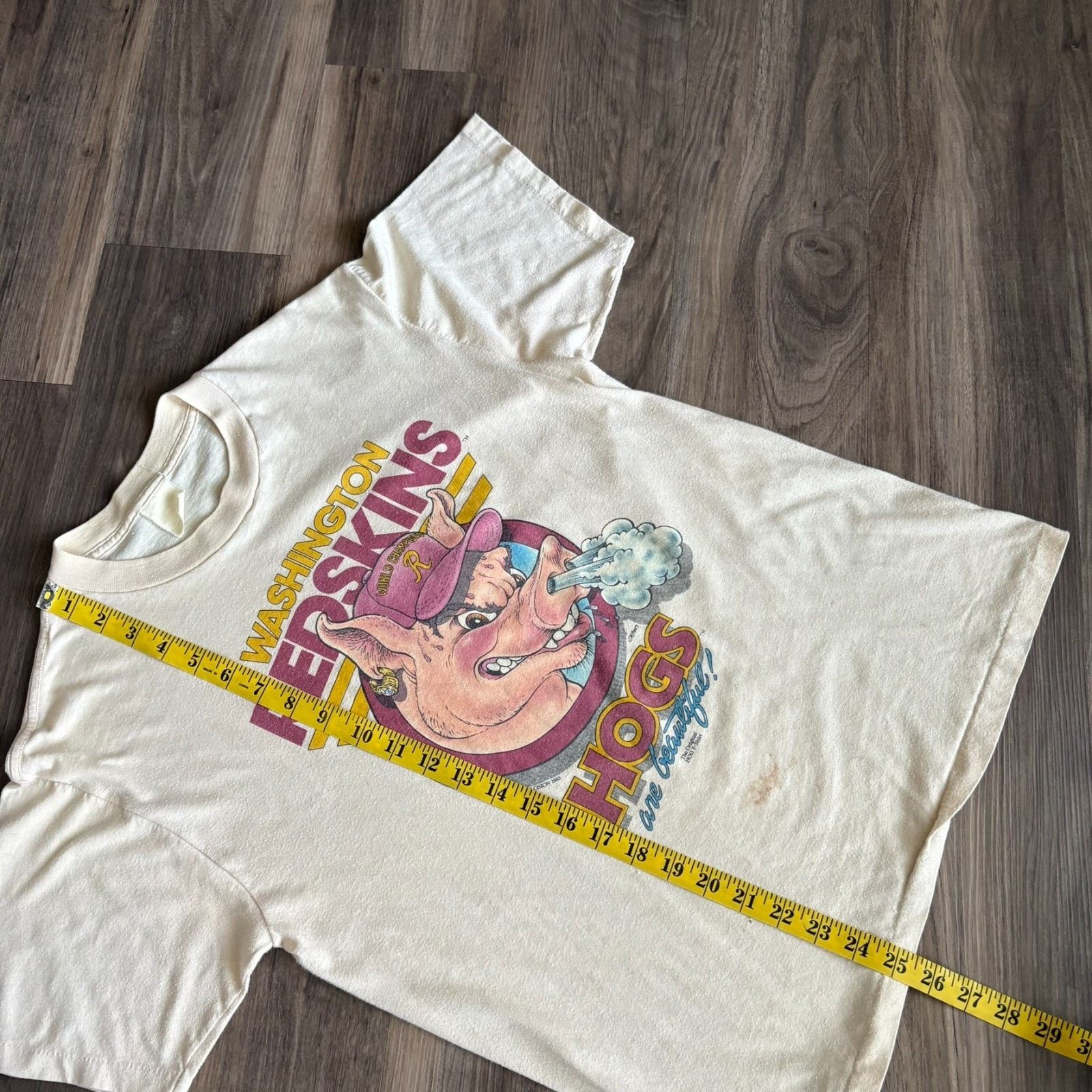 Vintage Vintage Washington Redskins Hog T-Shirt Men's Size M 1983 Size US M / EU 48-50 / 2 - 10 Thumbnail