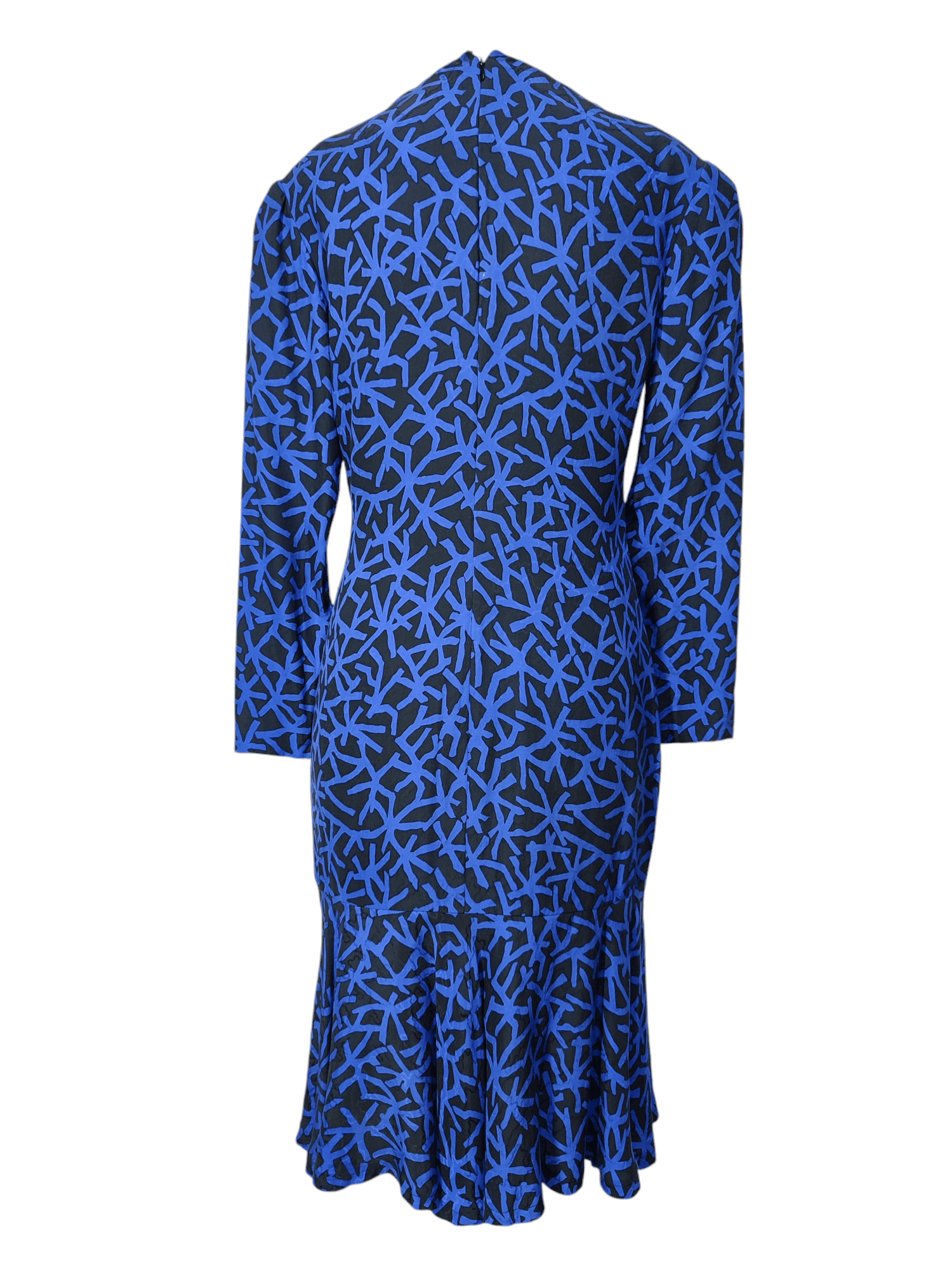 Christian Dior Monsieur × Vintage 🔥Vtg Christian Dior🔥Absract Graphic Silk Midi Dress Size M / US 6-8 / IT 42-44 - 3 Thumbnail