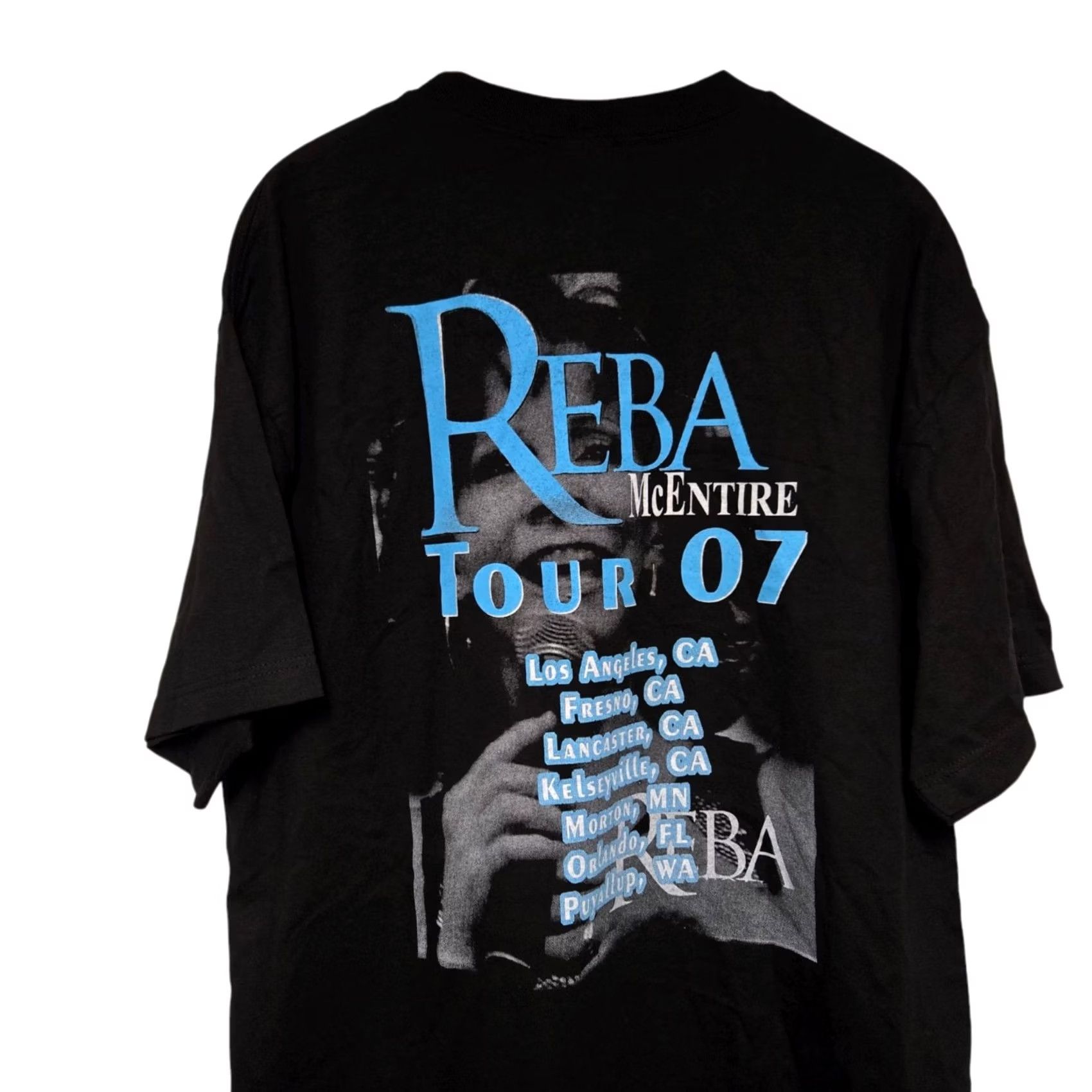 AAA Reba McEntire Tour Shirt 2007 Black Adult Large Shirt Unisex Adults L Black Graphic Tee Band 2000s Mens Womens Size US L / EU 52-54 / 3 - 5 Thumbnail
