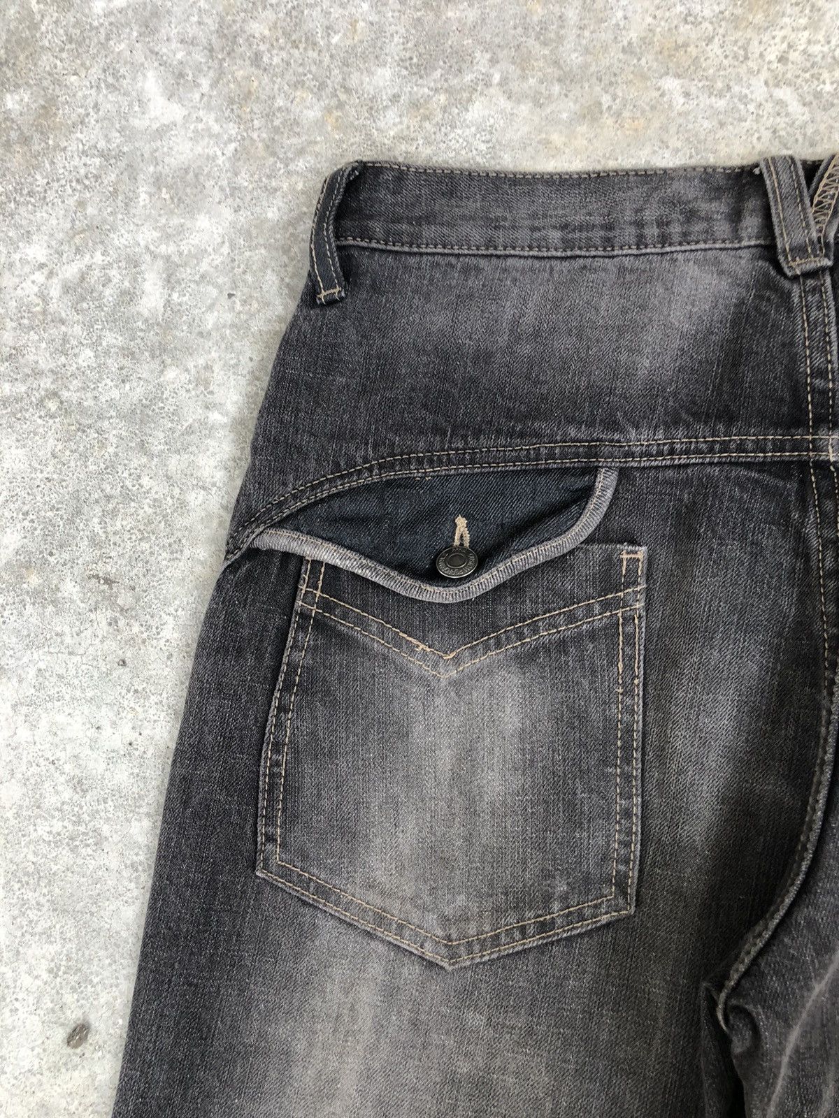 PPFM Japanese PPFM Distressed Jeans Slim Cut Size US 33 - 16 Thumbnail