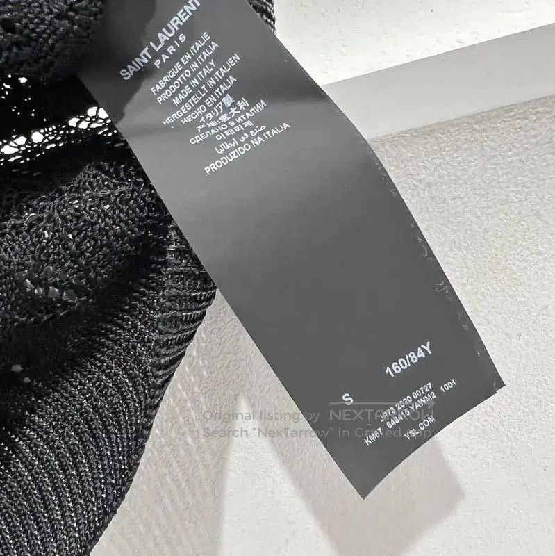 Yves Saint Laurent YSL Black Knit Long Sleeve Sweater for Women . Size S / US 4 / IT 40 - 4 Thumbnail